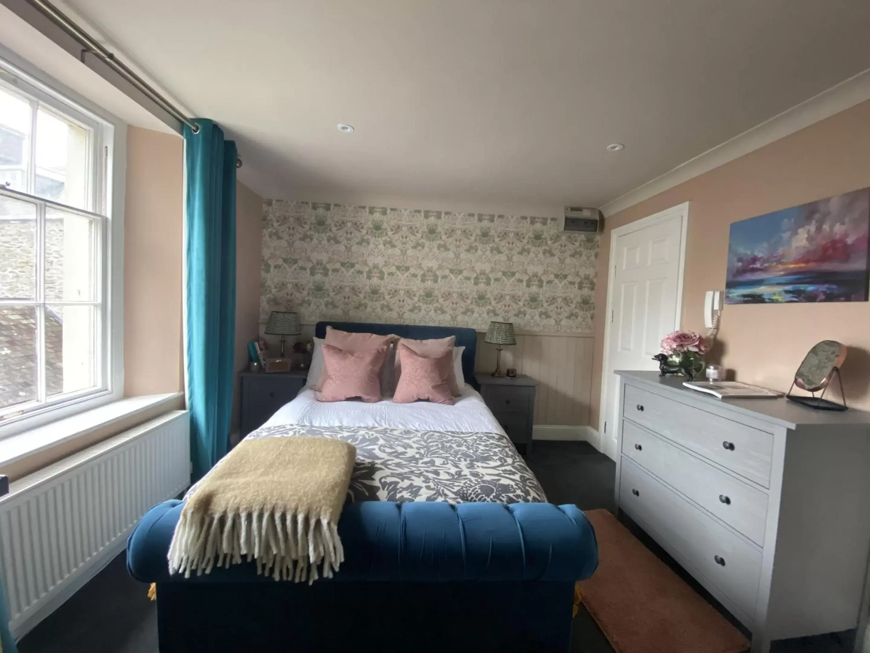 Bedroom, Bed in One Drake Road and Apartments, Tavistock, Devon