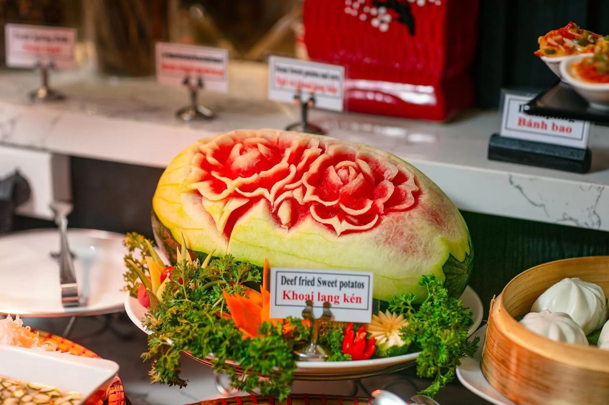 Buffet breakfast in Scent Premium Hotel