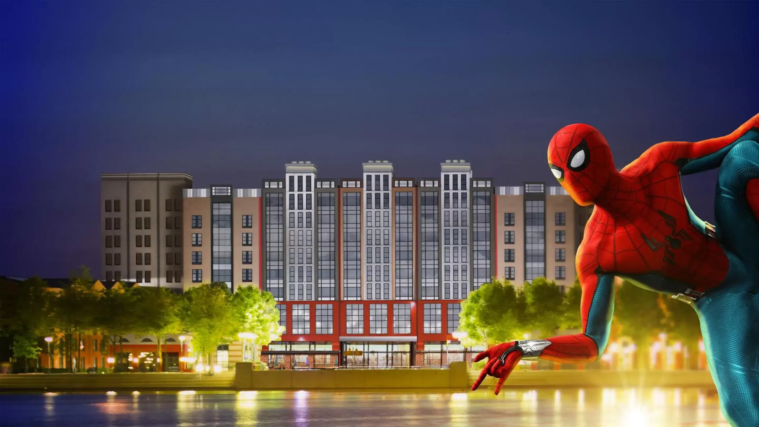 Property building in Disney Hotel New York - The Art of Marvel