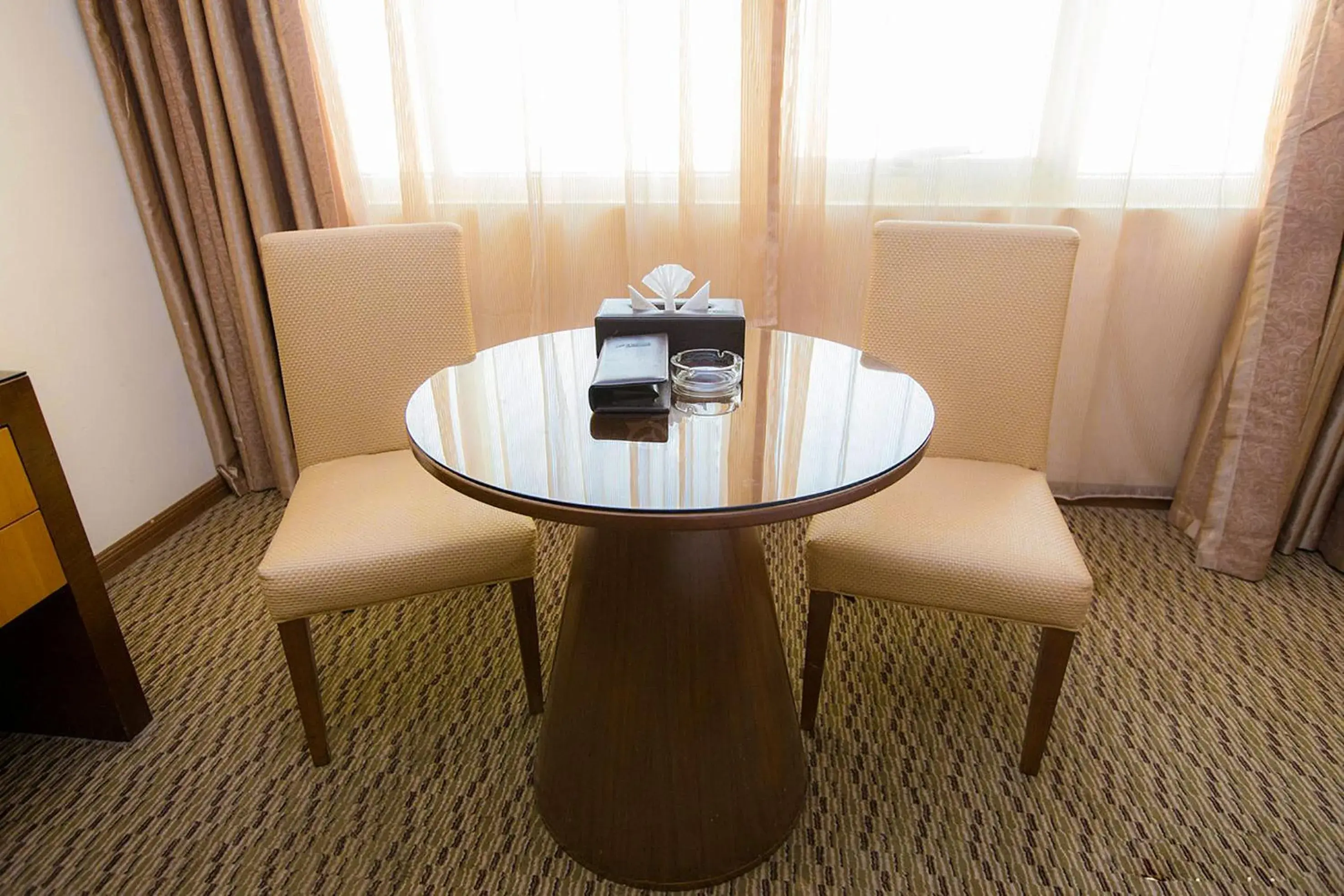Decorative detail, Seating Area in Fortune Plaza Hotel, Dubai Airport