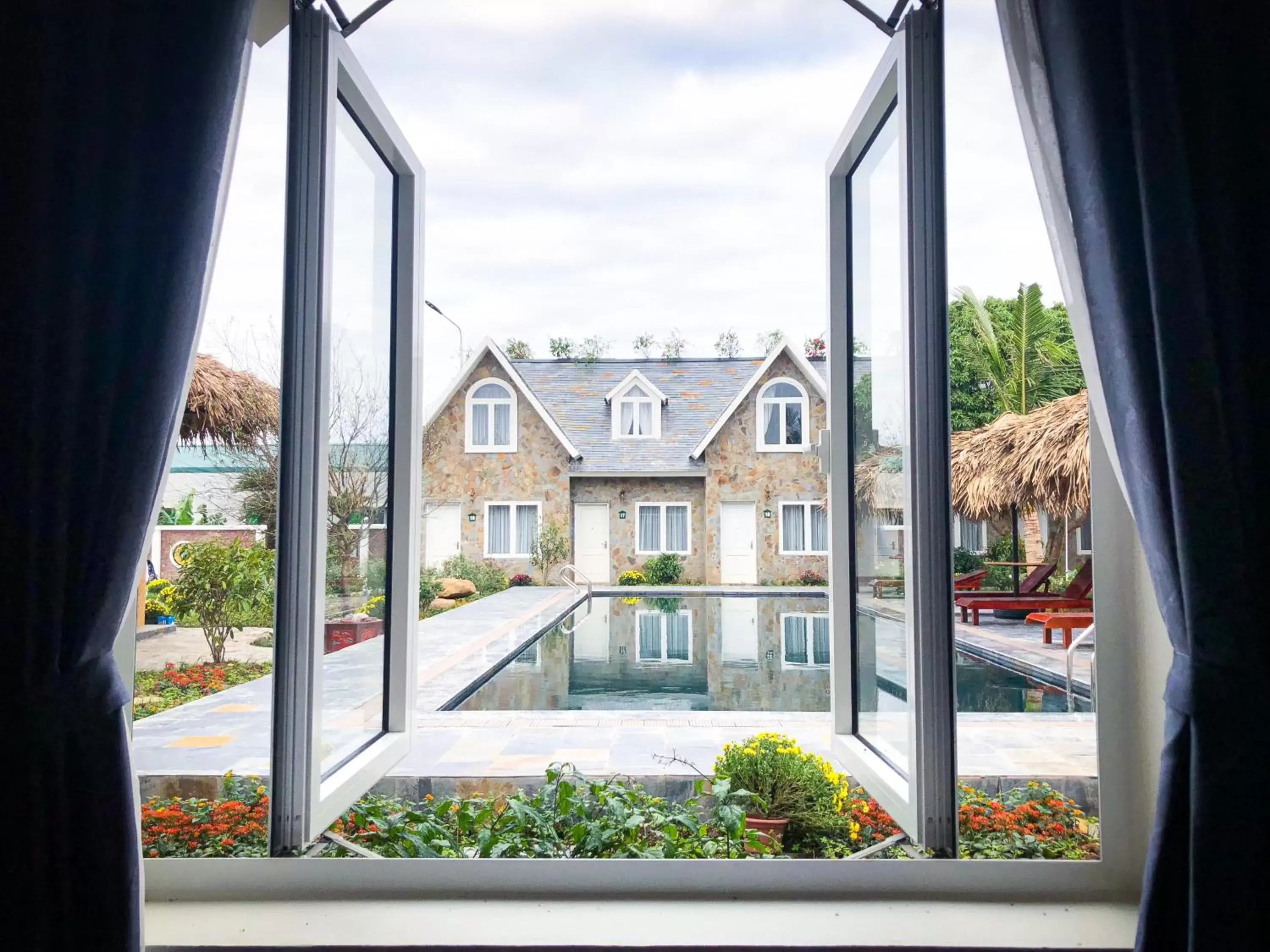 Garden view in SoNa Resort Garden view in SoNa Resort