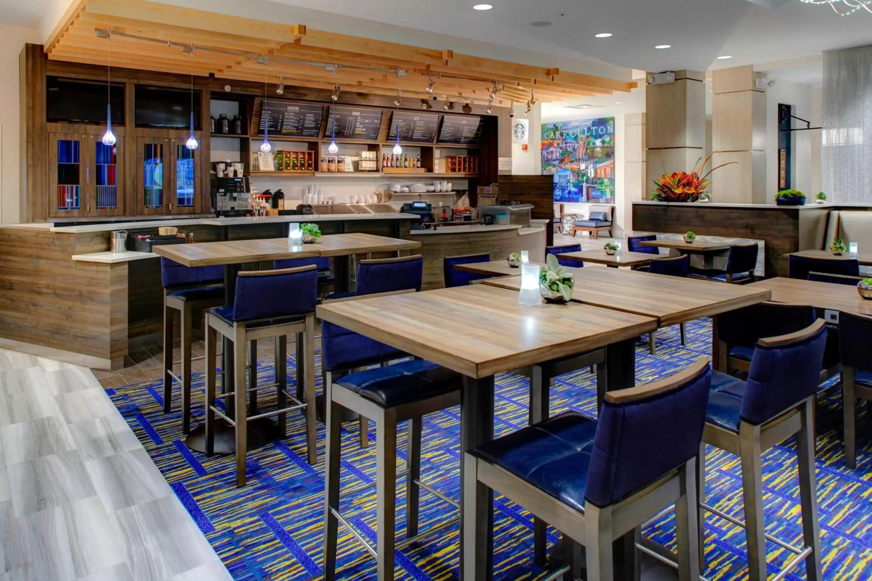Restaurant/places to eat, Lounge/Bar in Courtyard by Marriott Carrollton