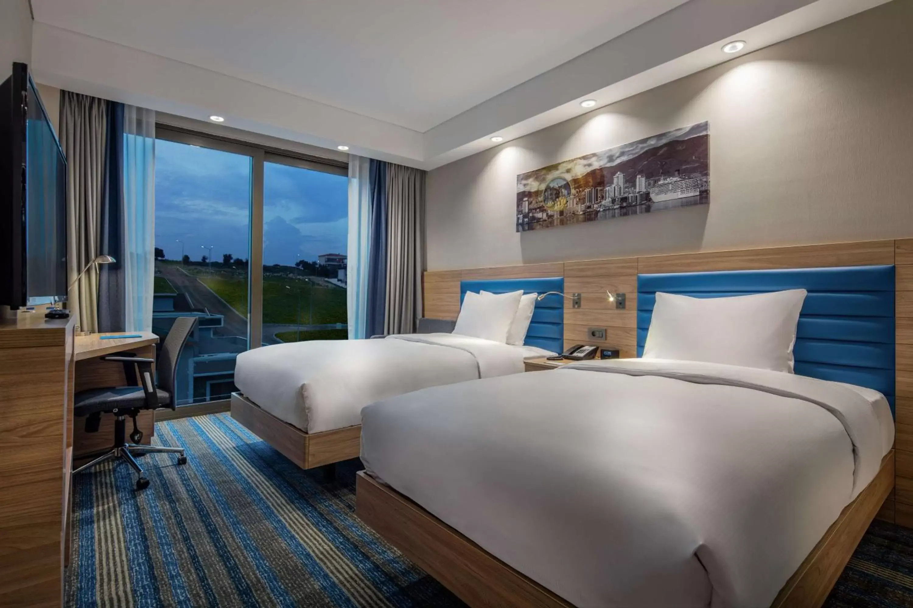 Bedroom, Bed in Hampton By Hilton Izmir Aliaga Bedroom, Bed in Hampton By Hilton Izmir Aliaga