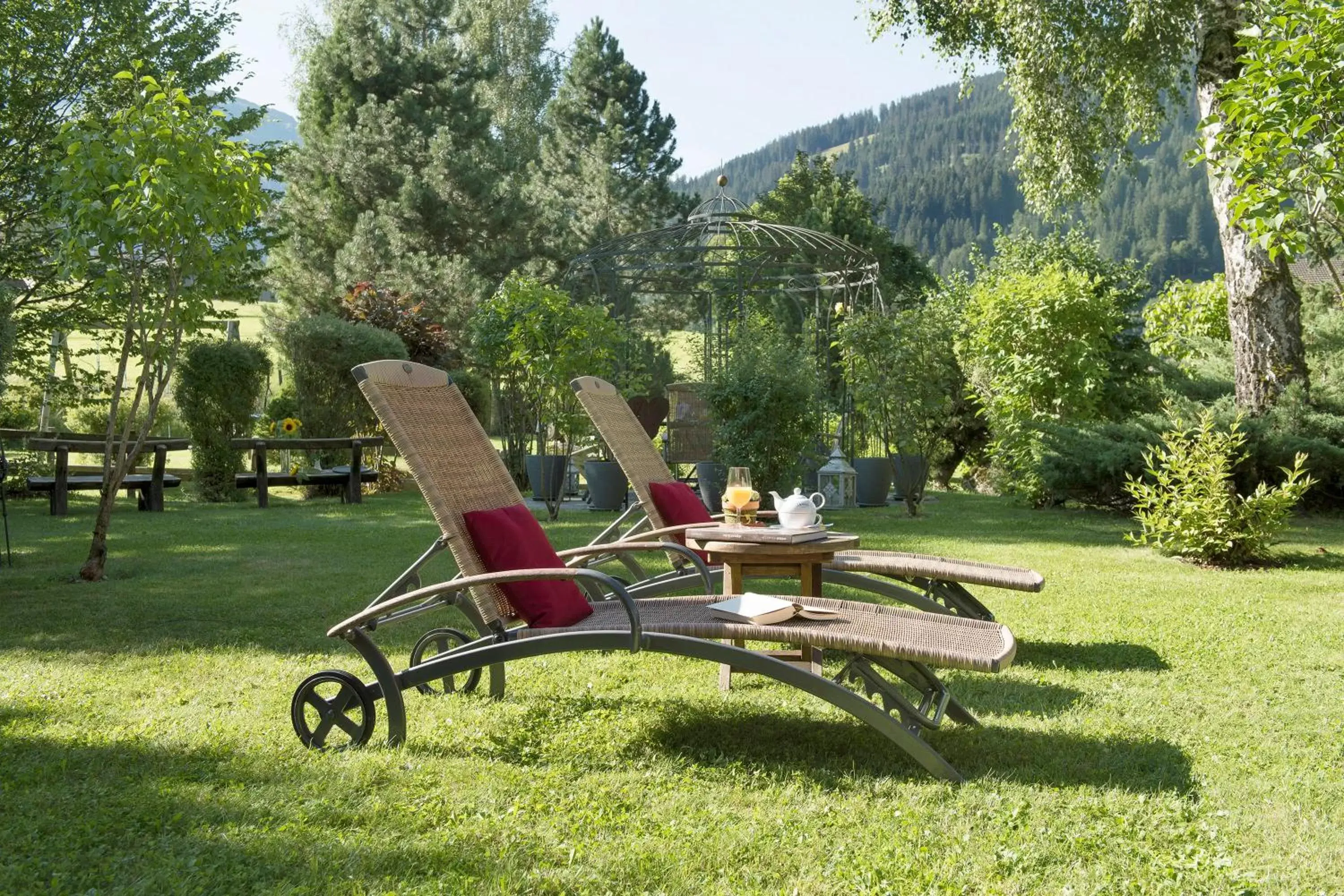 Garden, Patio/Outdoor Area in Sunstar Hotel Klosters