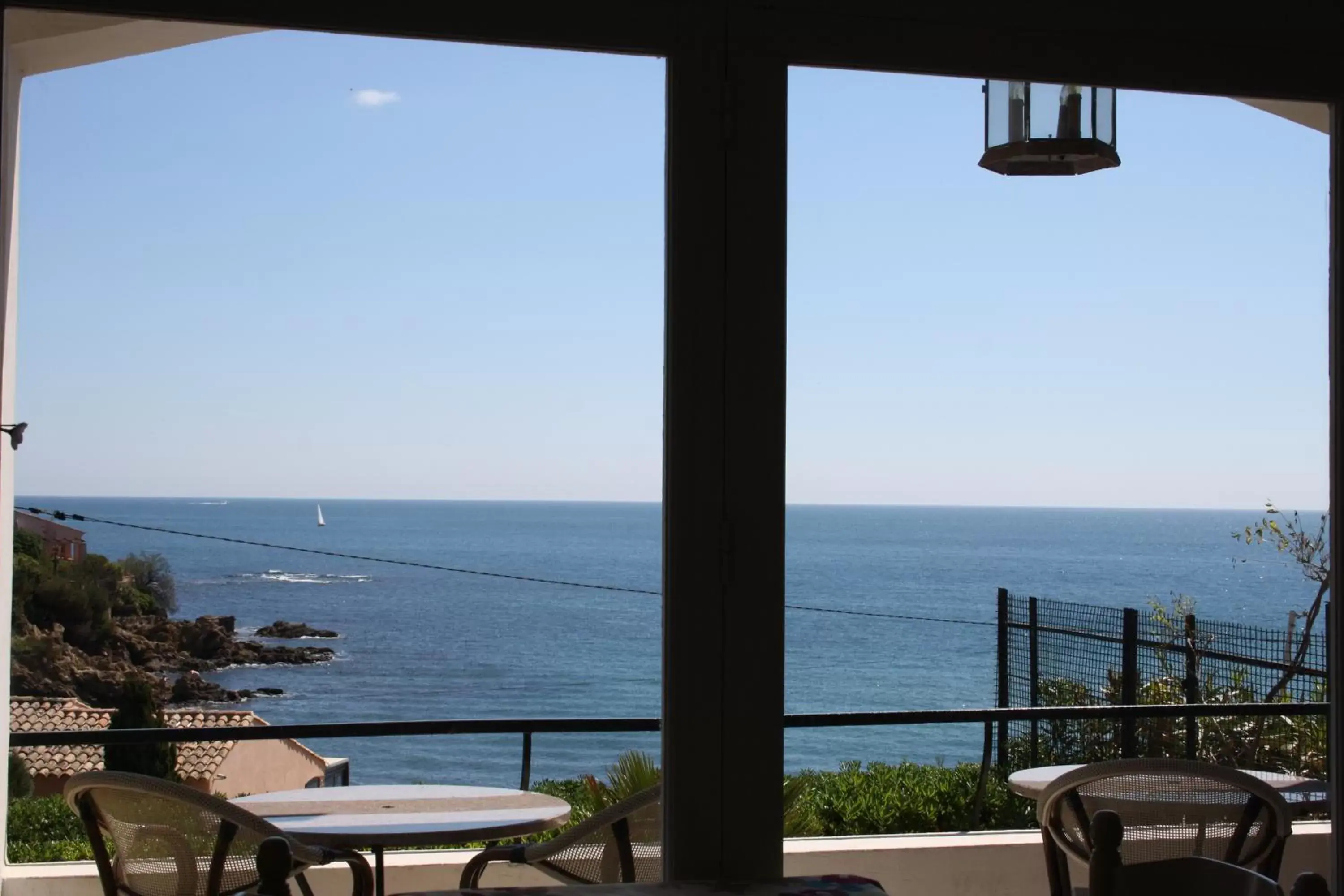 View (from property/room), Sea View in "Cap Riviera" Hotel & Restaurant Saint Aygulf