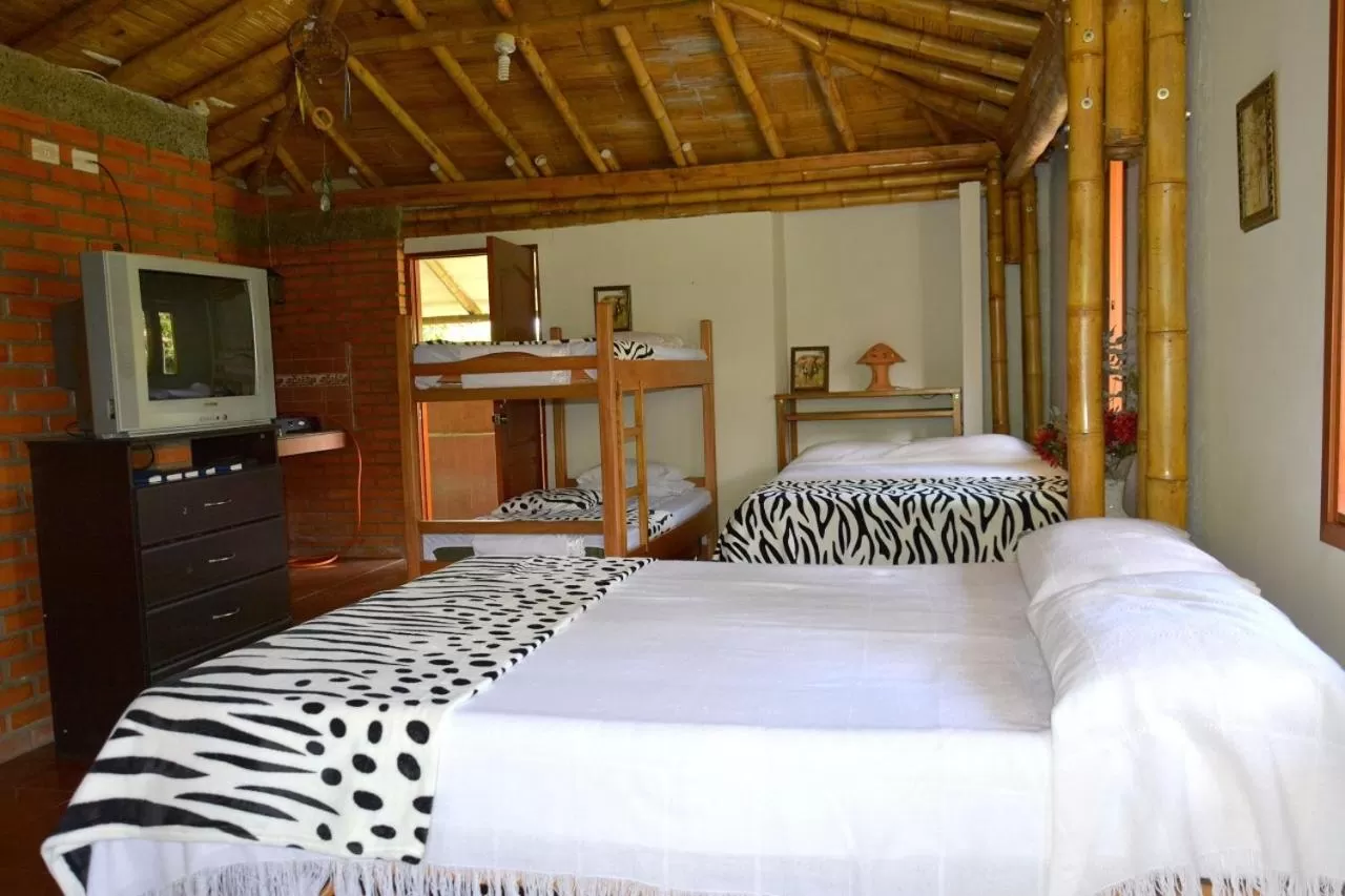 Bed in Cabañas Las Bifloras