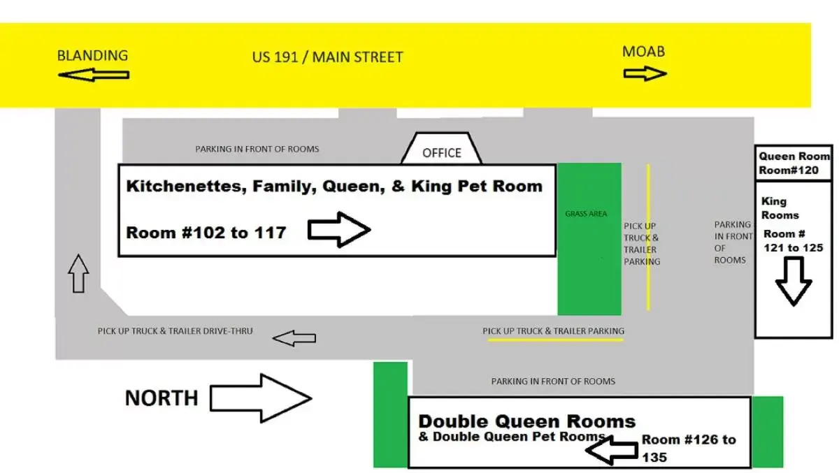 Floor Plan in The Atomic Blue Motor-Inn