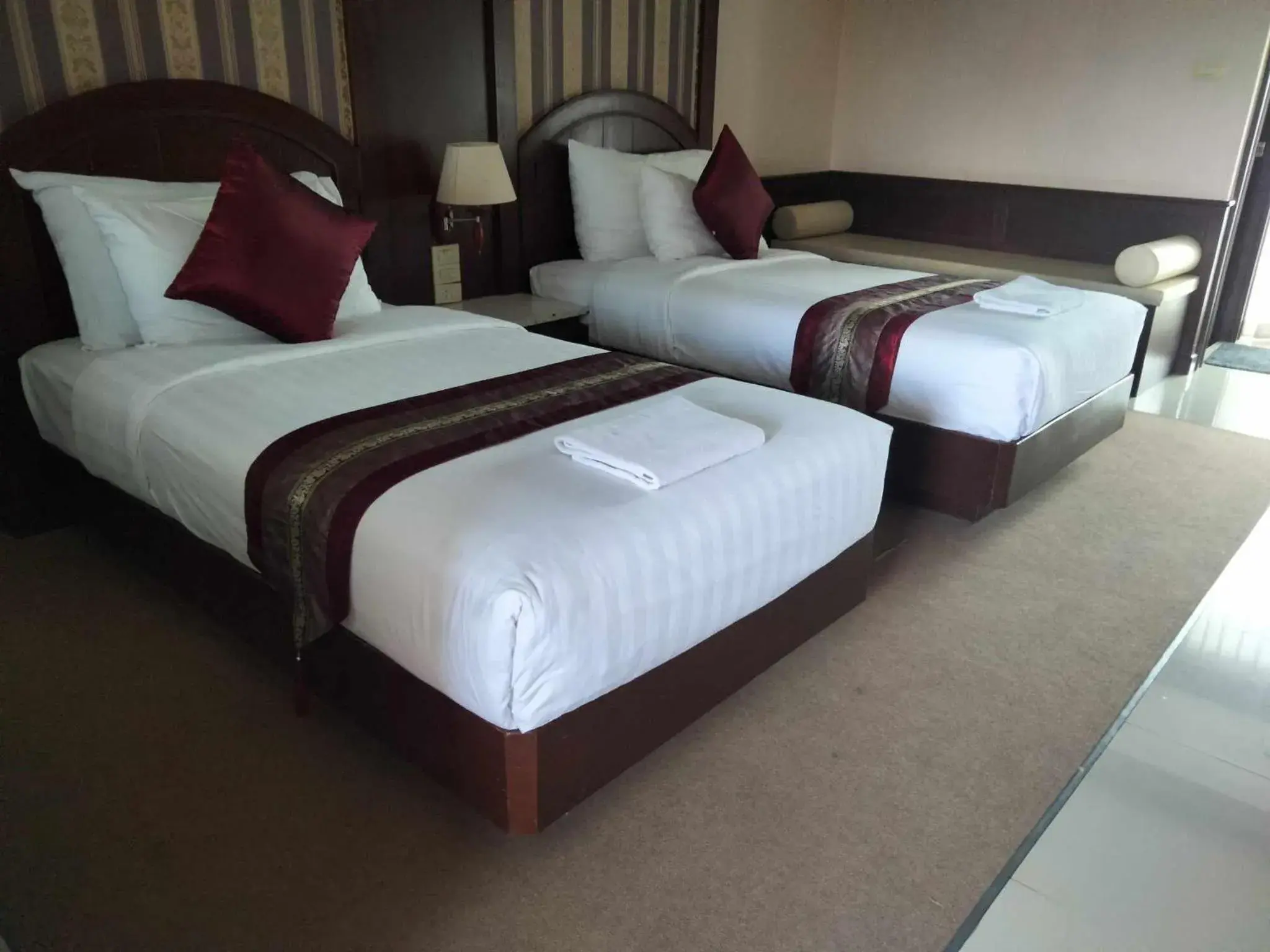 Bed in The Lion King Hotel Udonthani