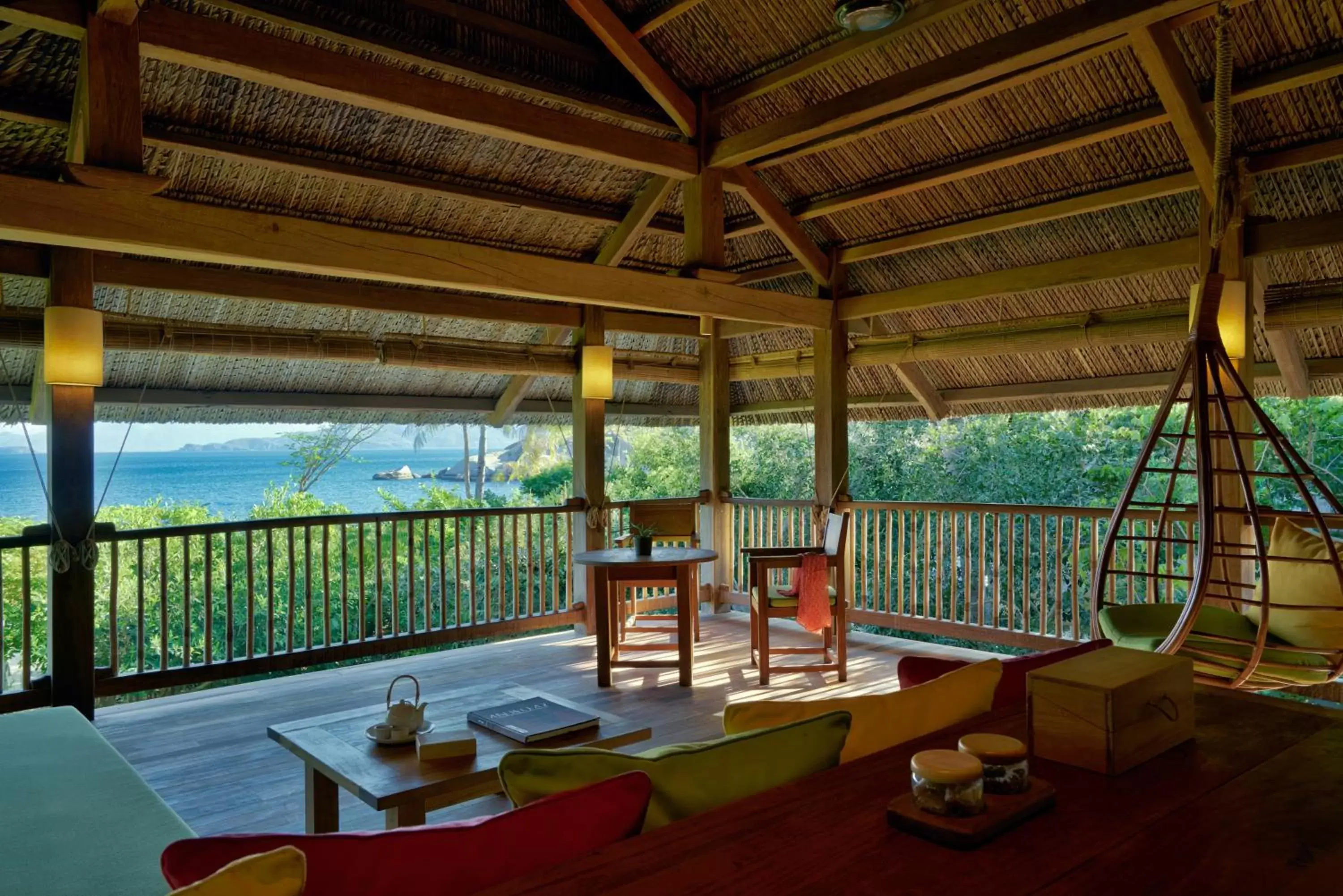 Living room in Six Senses Ninh Van Bay