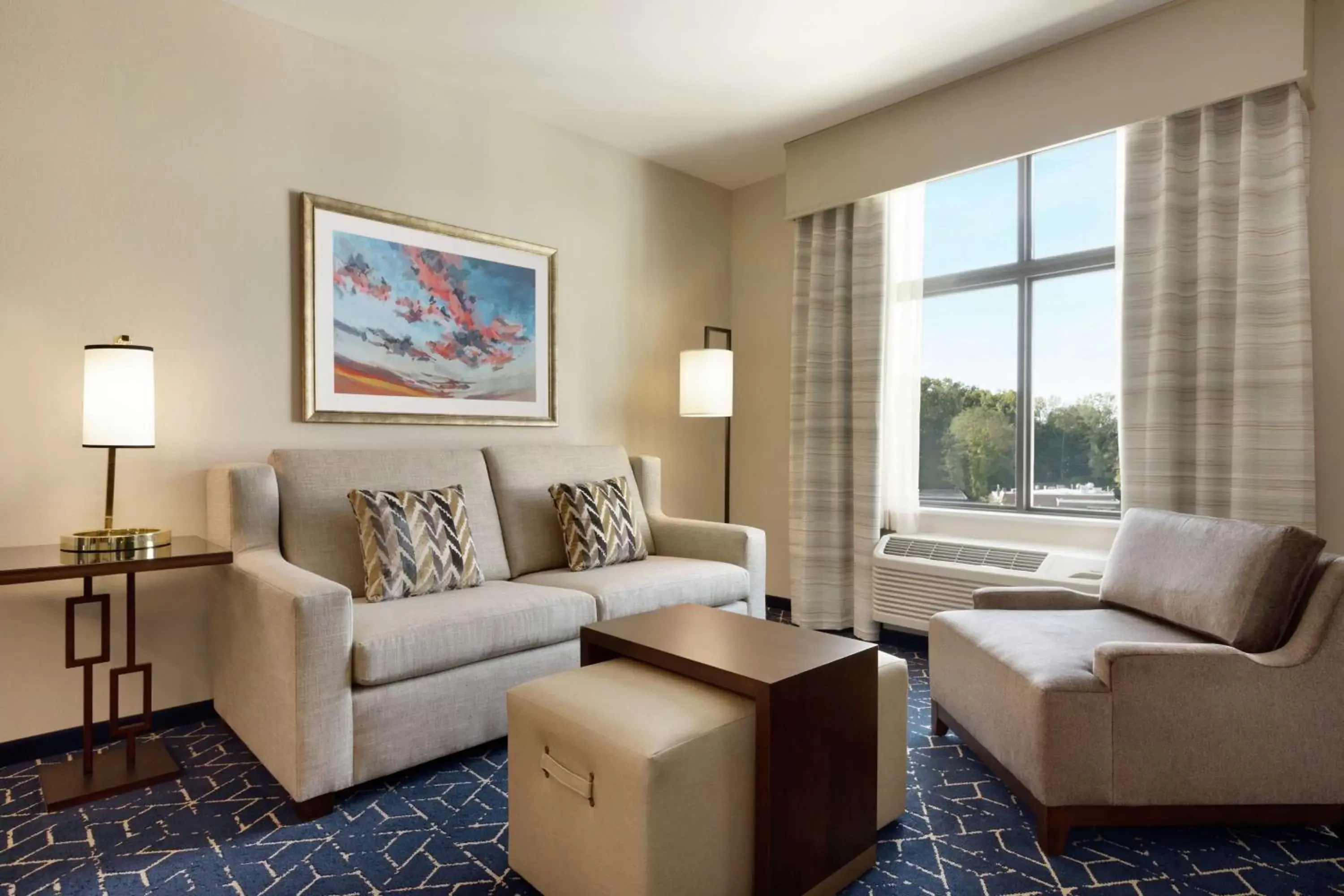 Living room, Seating Area in Homewood Suites by Hilton Albany Crossgates Mall