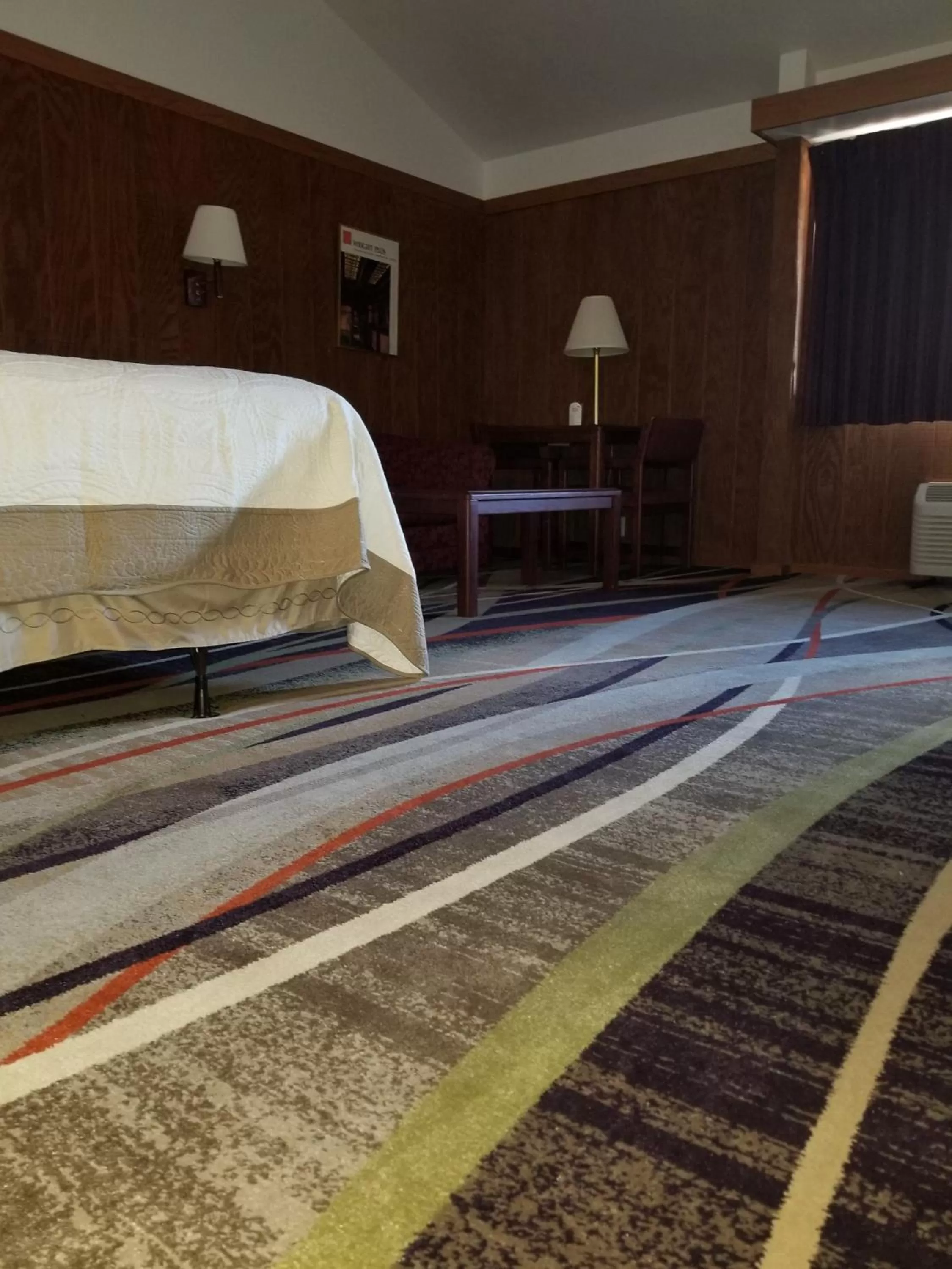 Bed in Round Barn Lodge