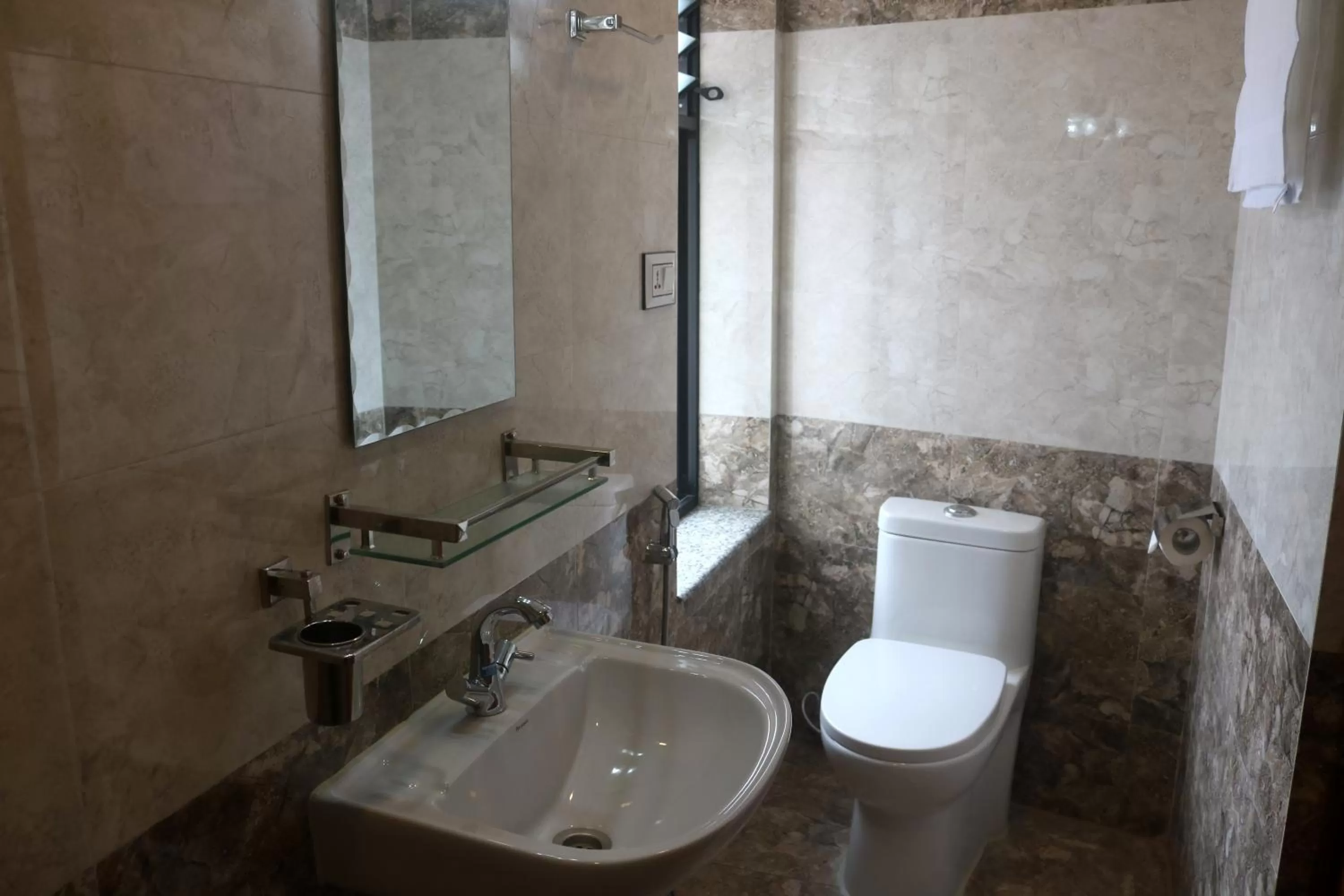 Bathroom in Hotel Family Ties Pvt. Ltd.