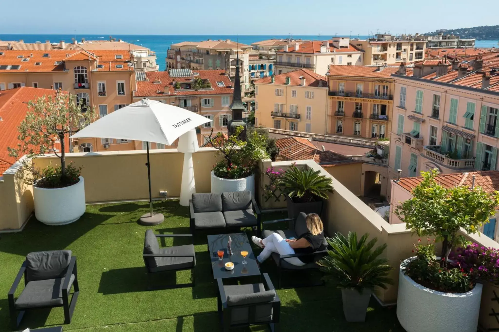 Balcony/Terrace in Best Western Hotel Mediterranee Menton