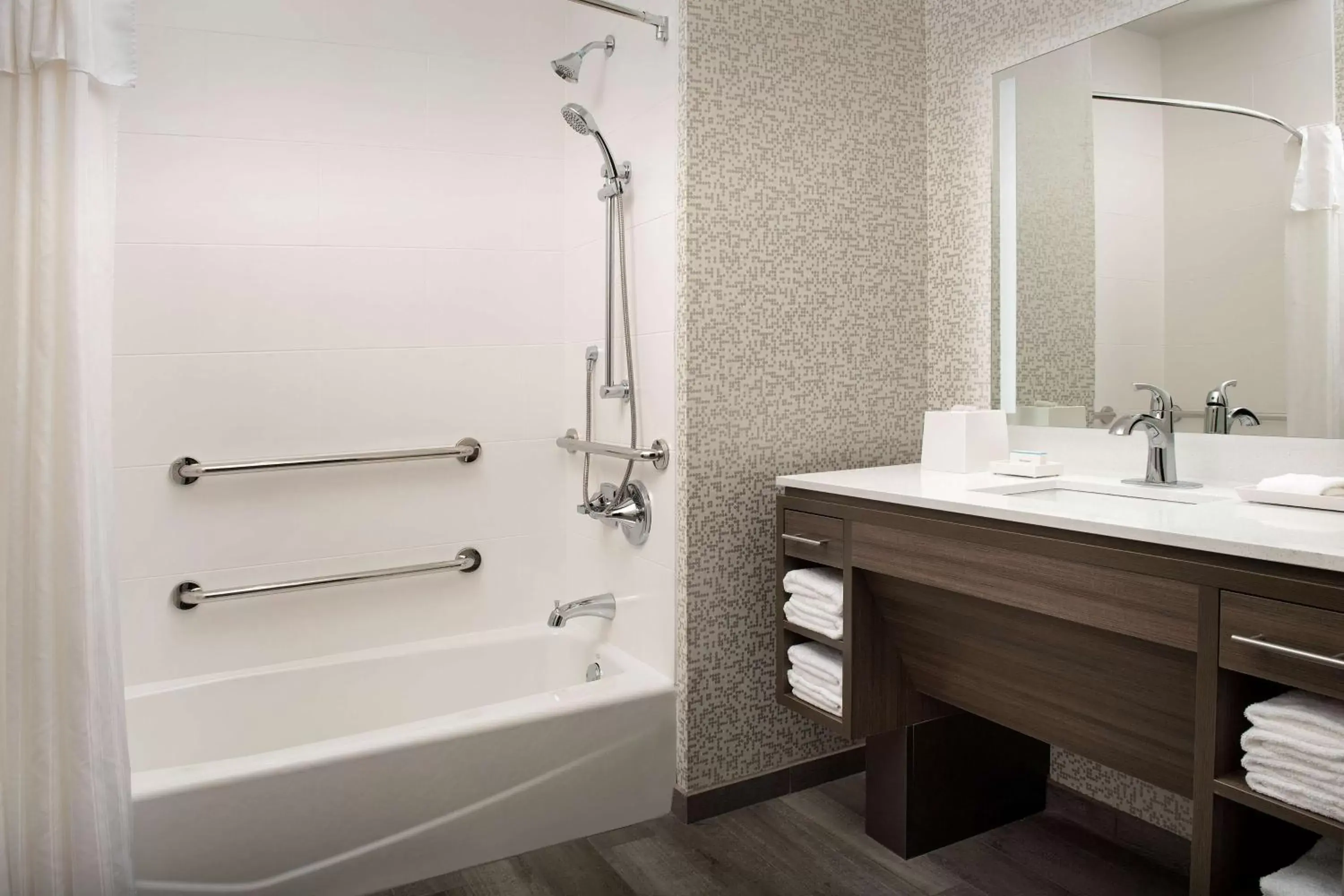 Bathroom in Home2 Suites By Hilton Kenner New Orleans Arpt