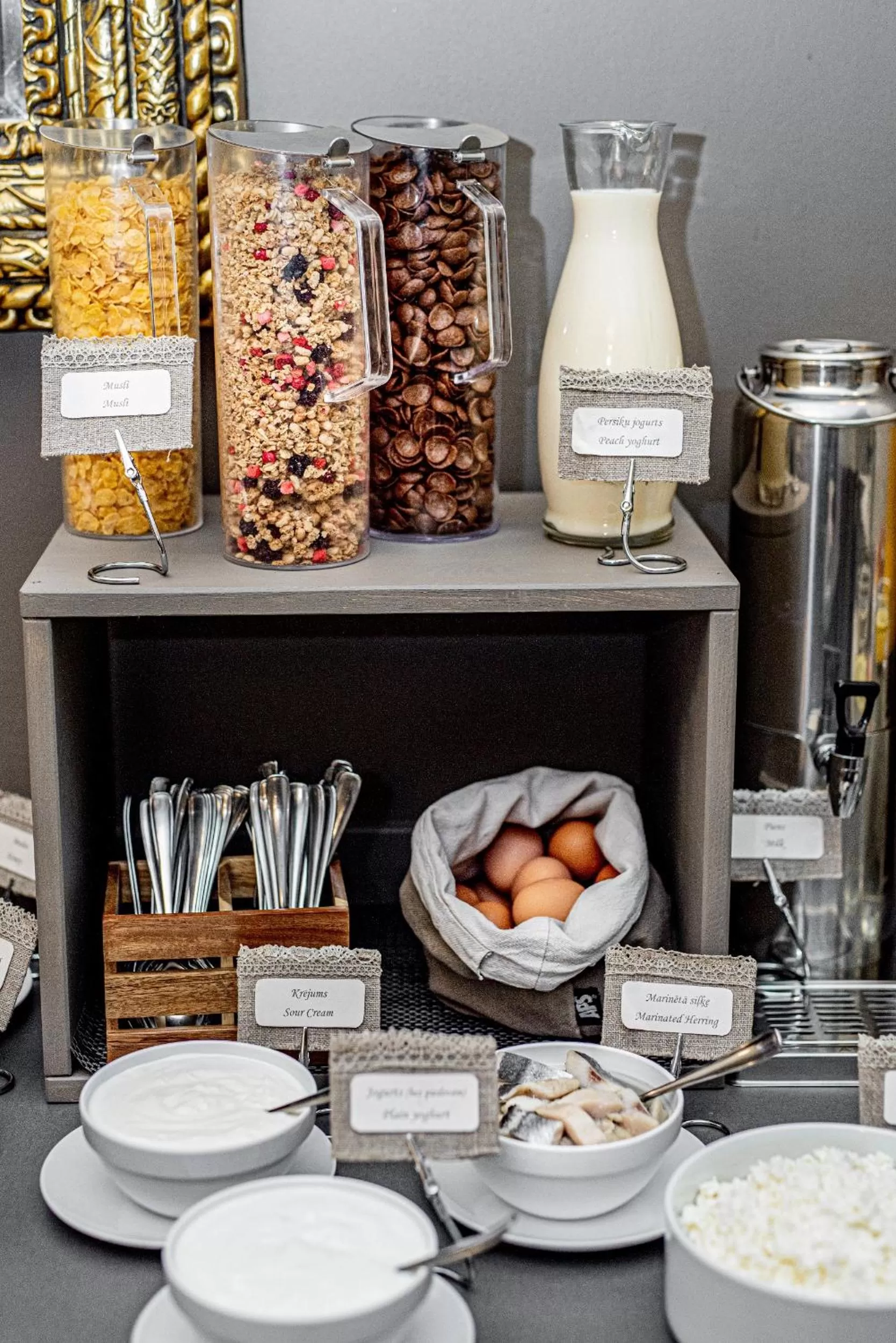 Buffet breakfast in Hotel Sigulda