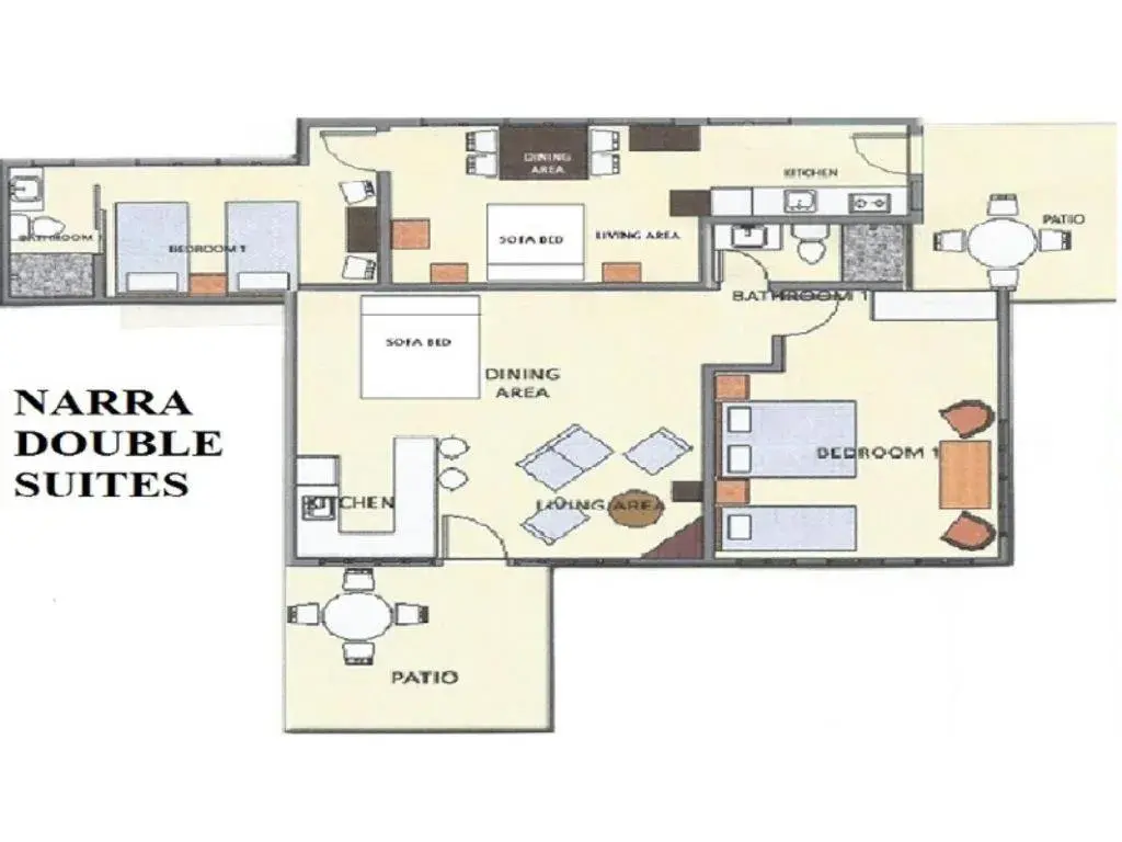 Floor Plan in Agreeable Family Baguio Suites