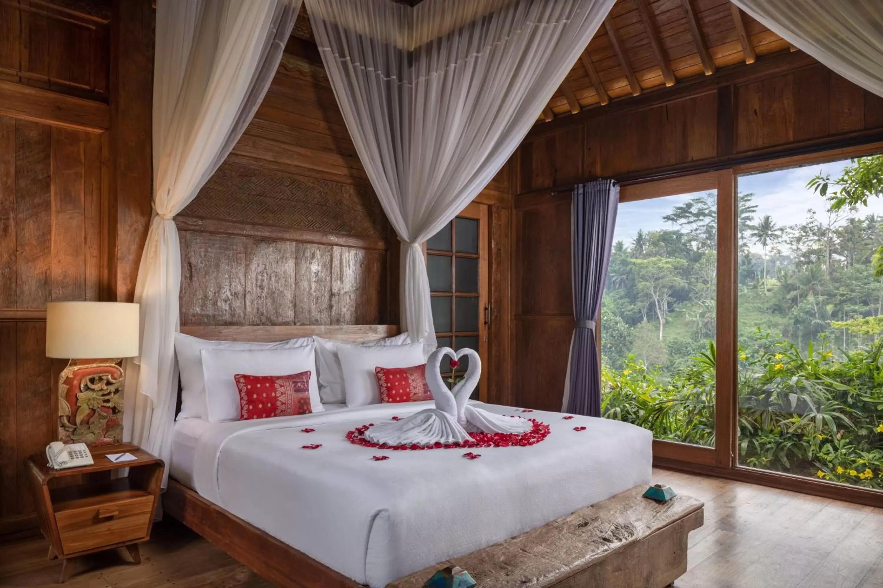 View (from property/room), Bed in Ubud Valley Boutique Resort