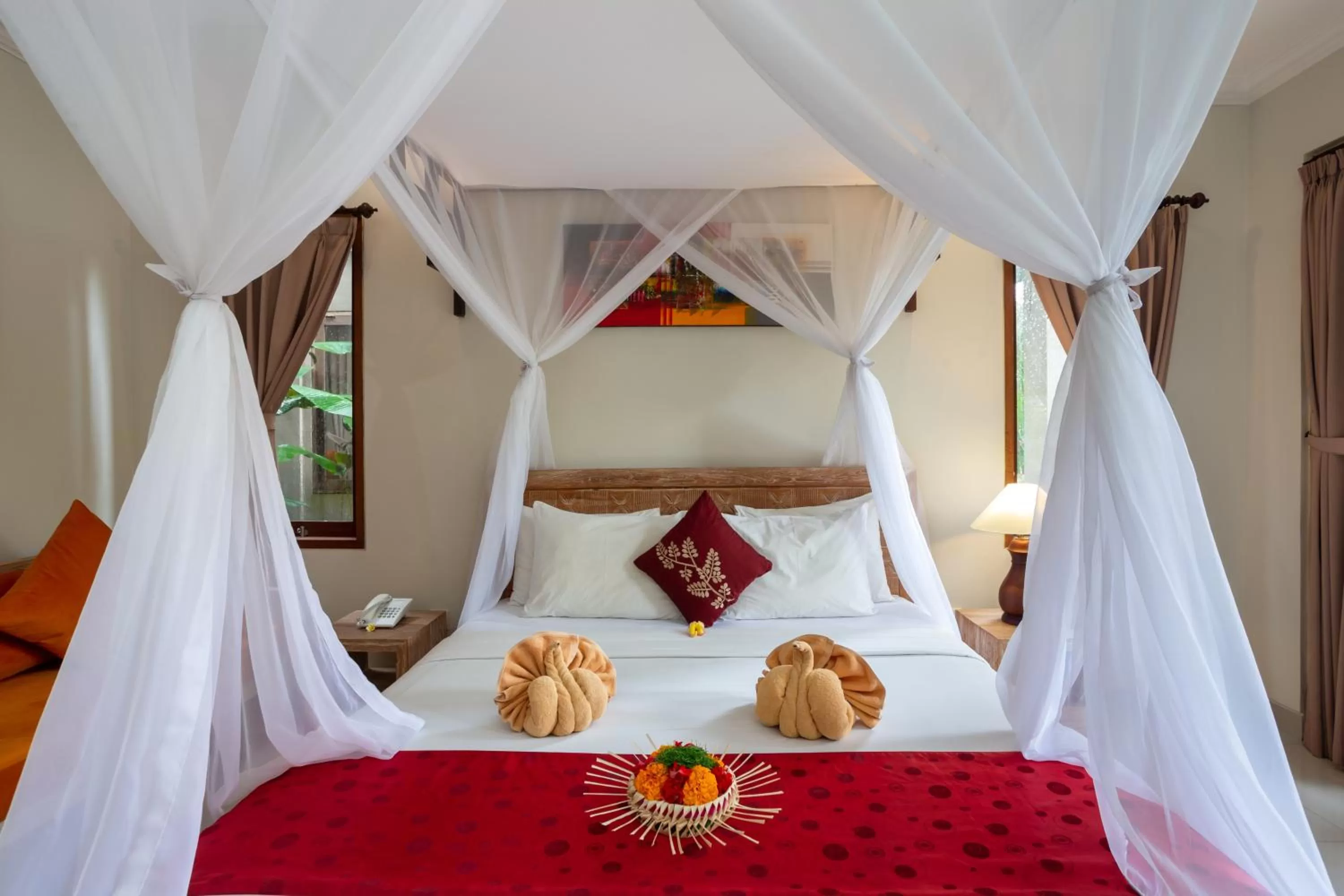 Bed in Kiskenda Cottages & Restaurant