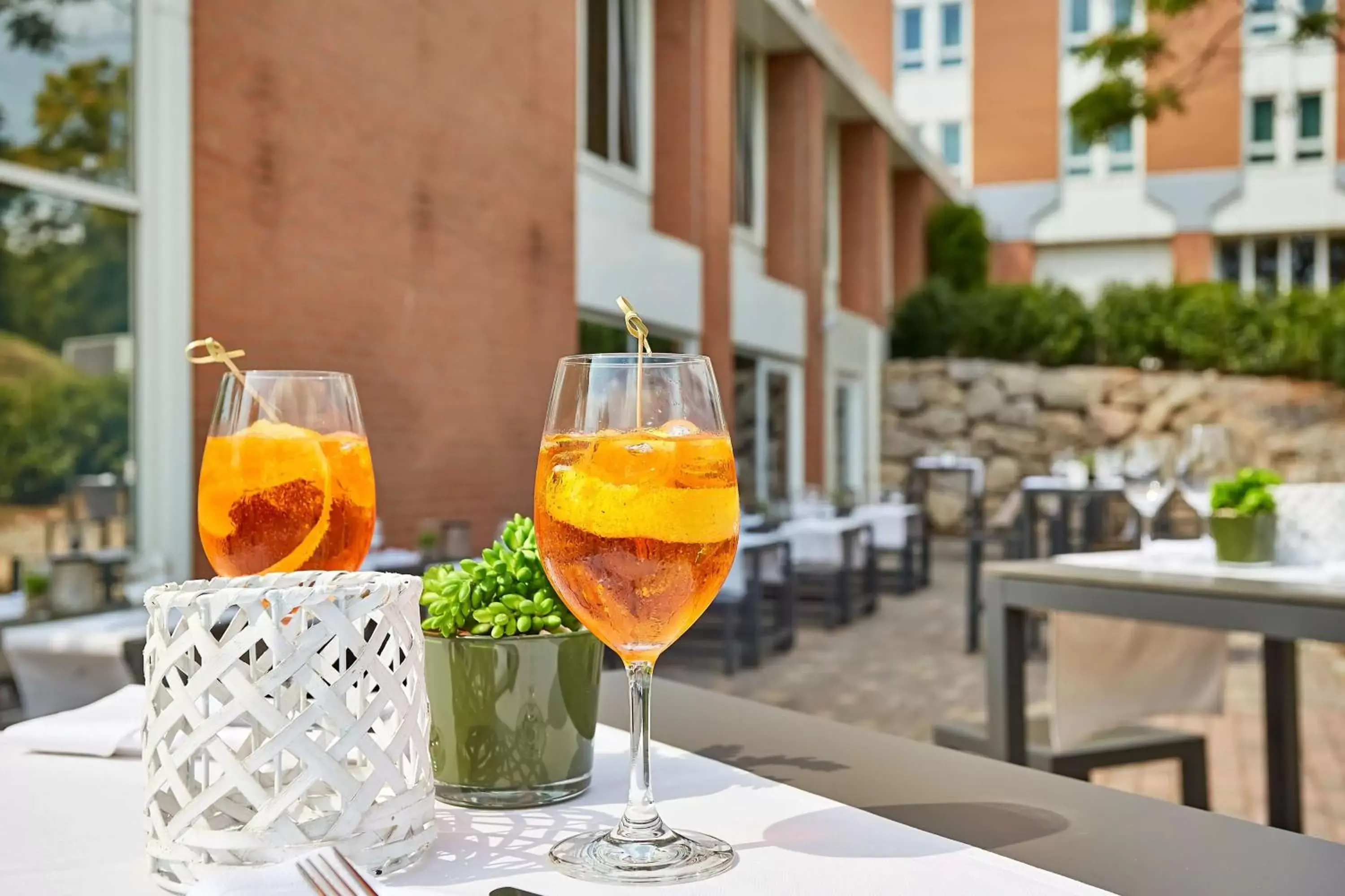 Patio in Radisson Blu Hotel Karlsruhe