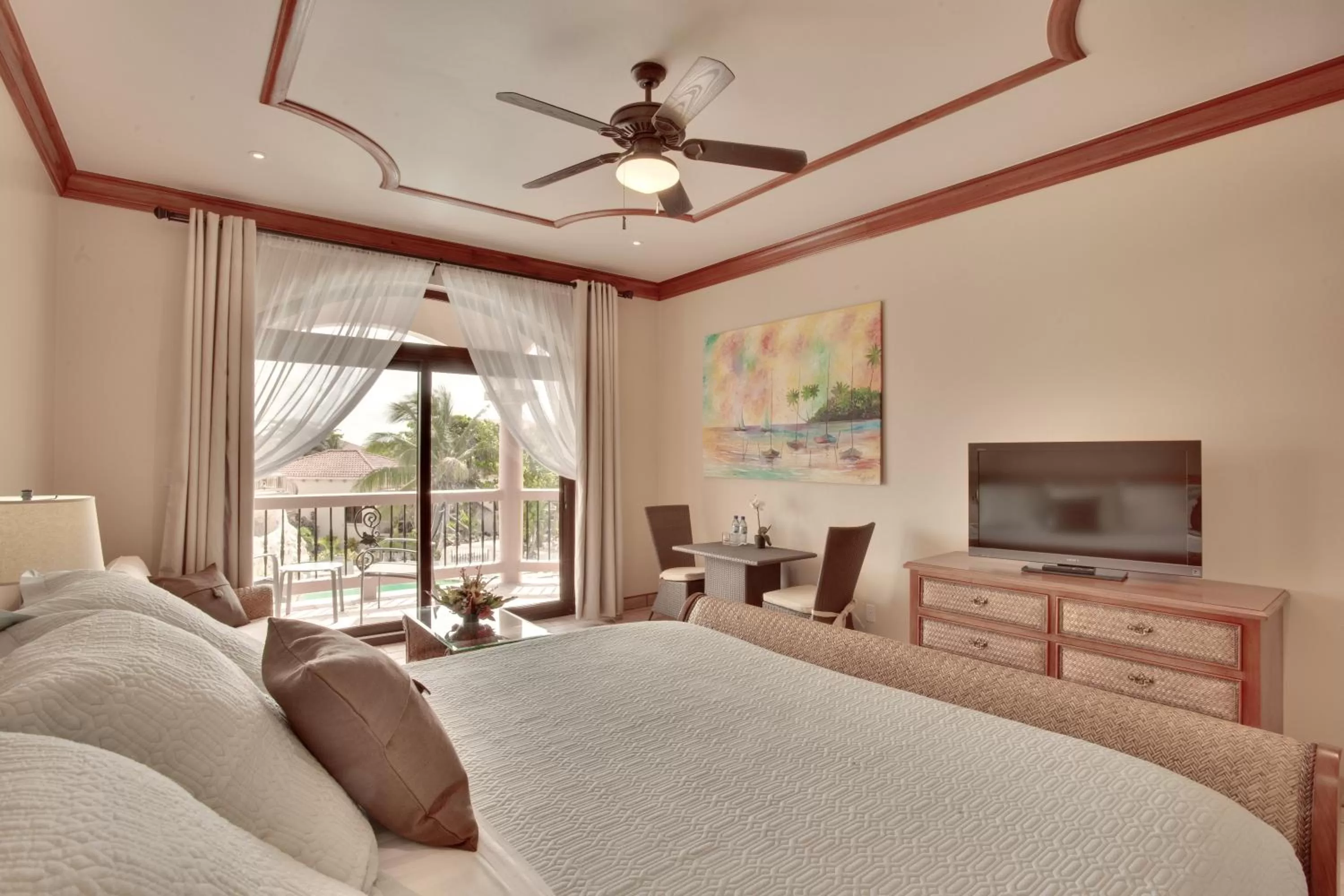 Bed in Coco Beach Resort