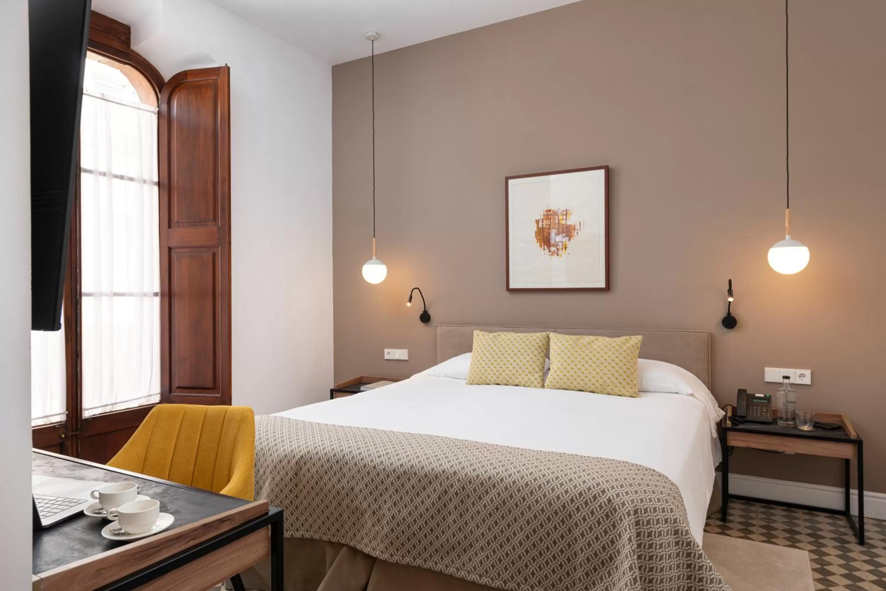 Bedroom, Bed in Hotel Can Quetglas