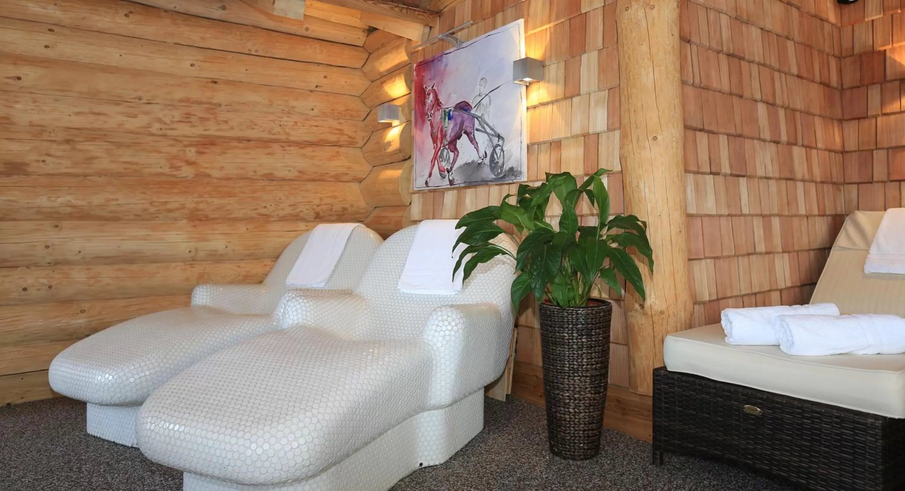 Sauna in Naturhotel Lärchenhof