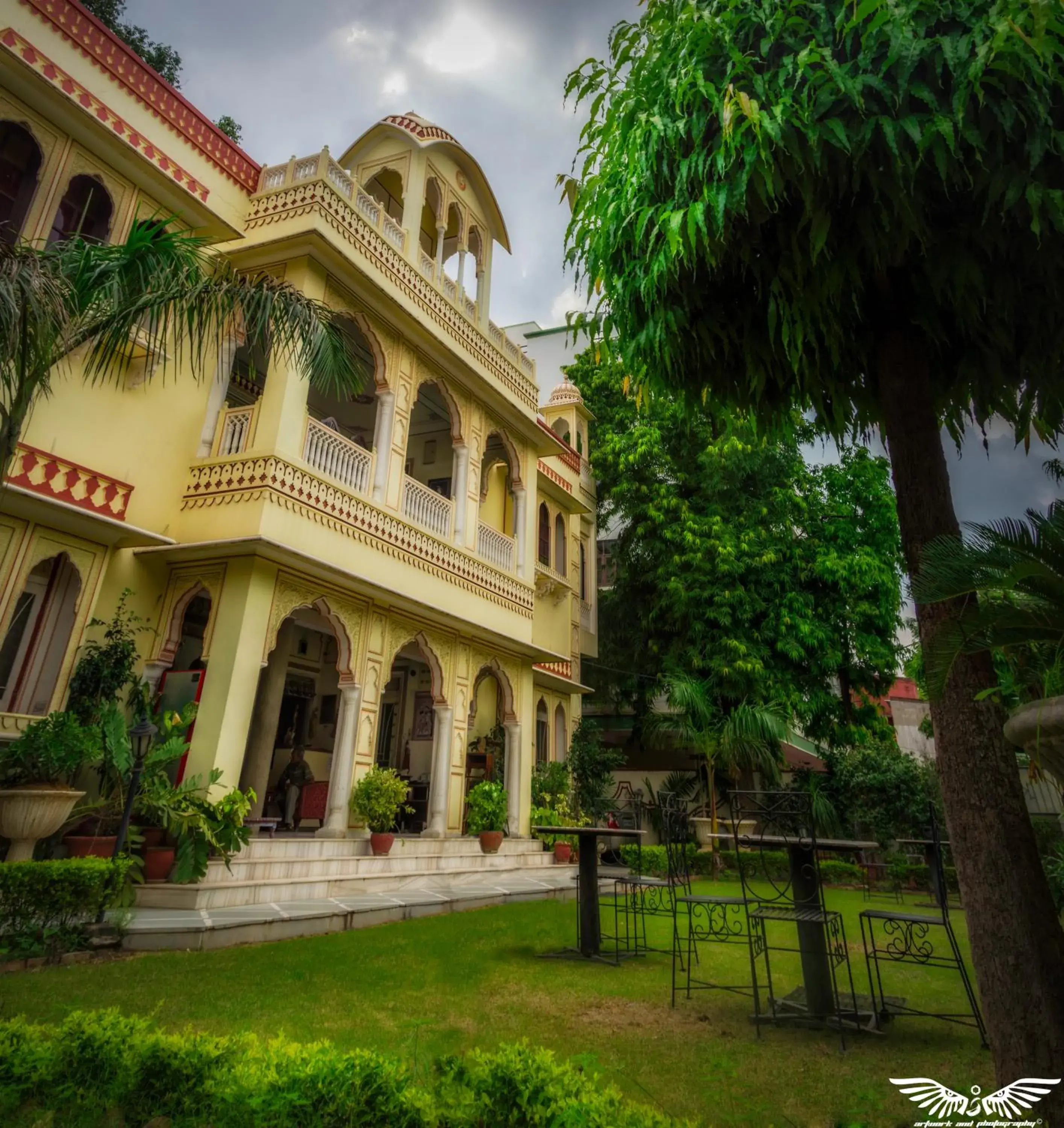 Facade/entrance, Property Building in Krishna Palace - A Heritage Hotel