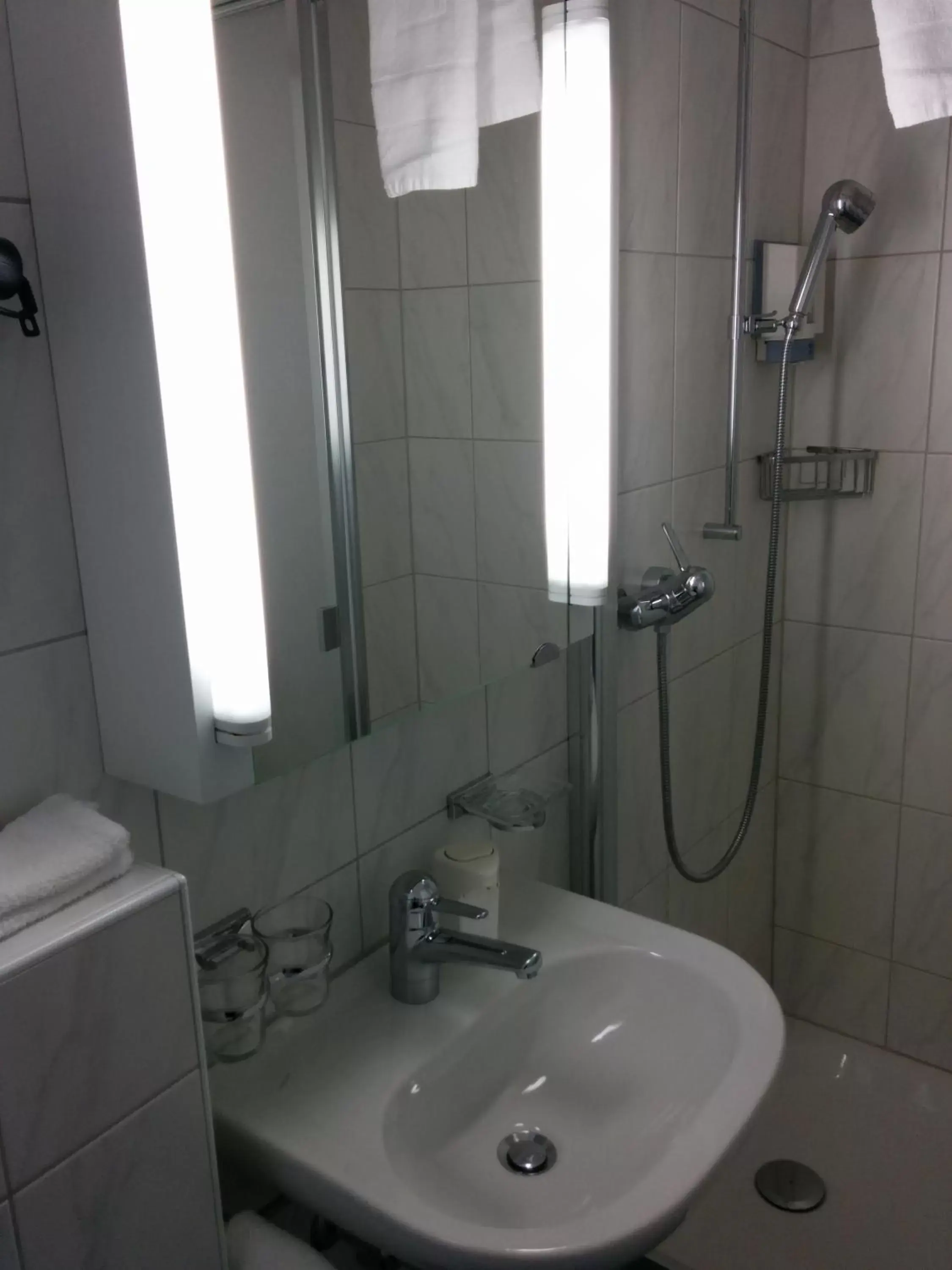 Shower, Bathroom in Hotel Terminus