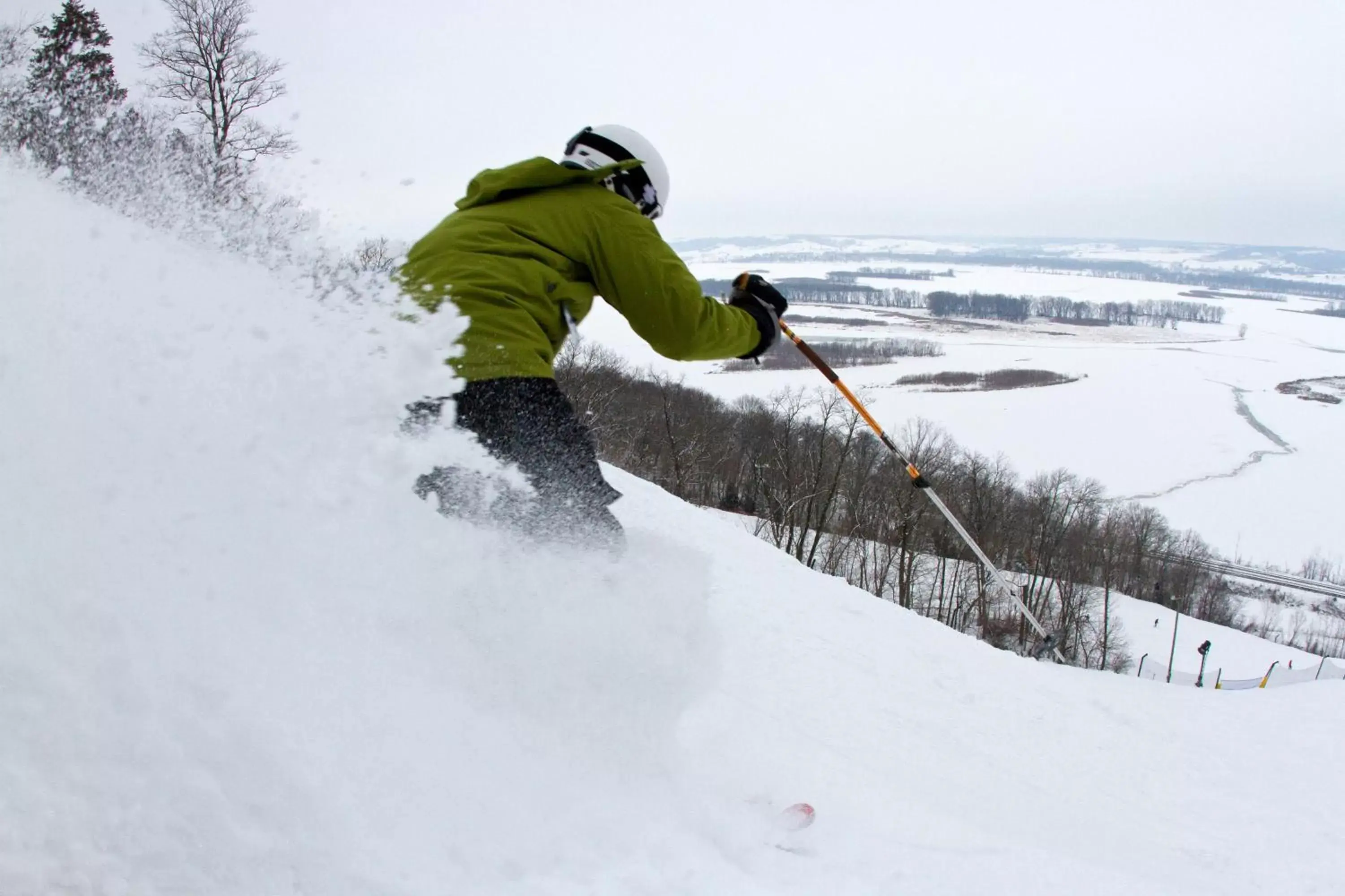 Skiing, Winter in Chestnut Mountain Resort