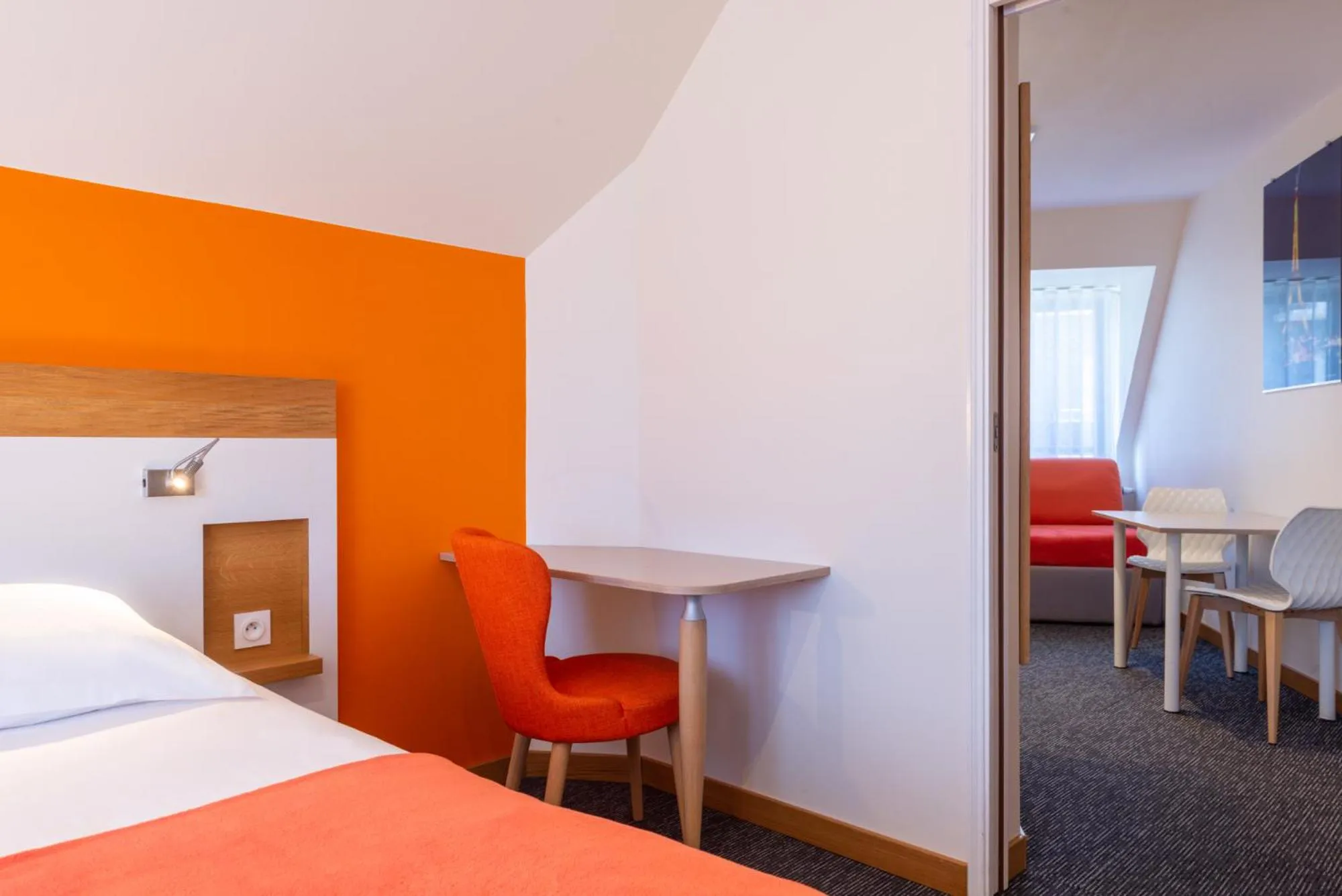 Photo of the whole room, Bed in Hôtel de Perros, The Originals Boutique