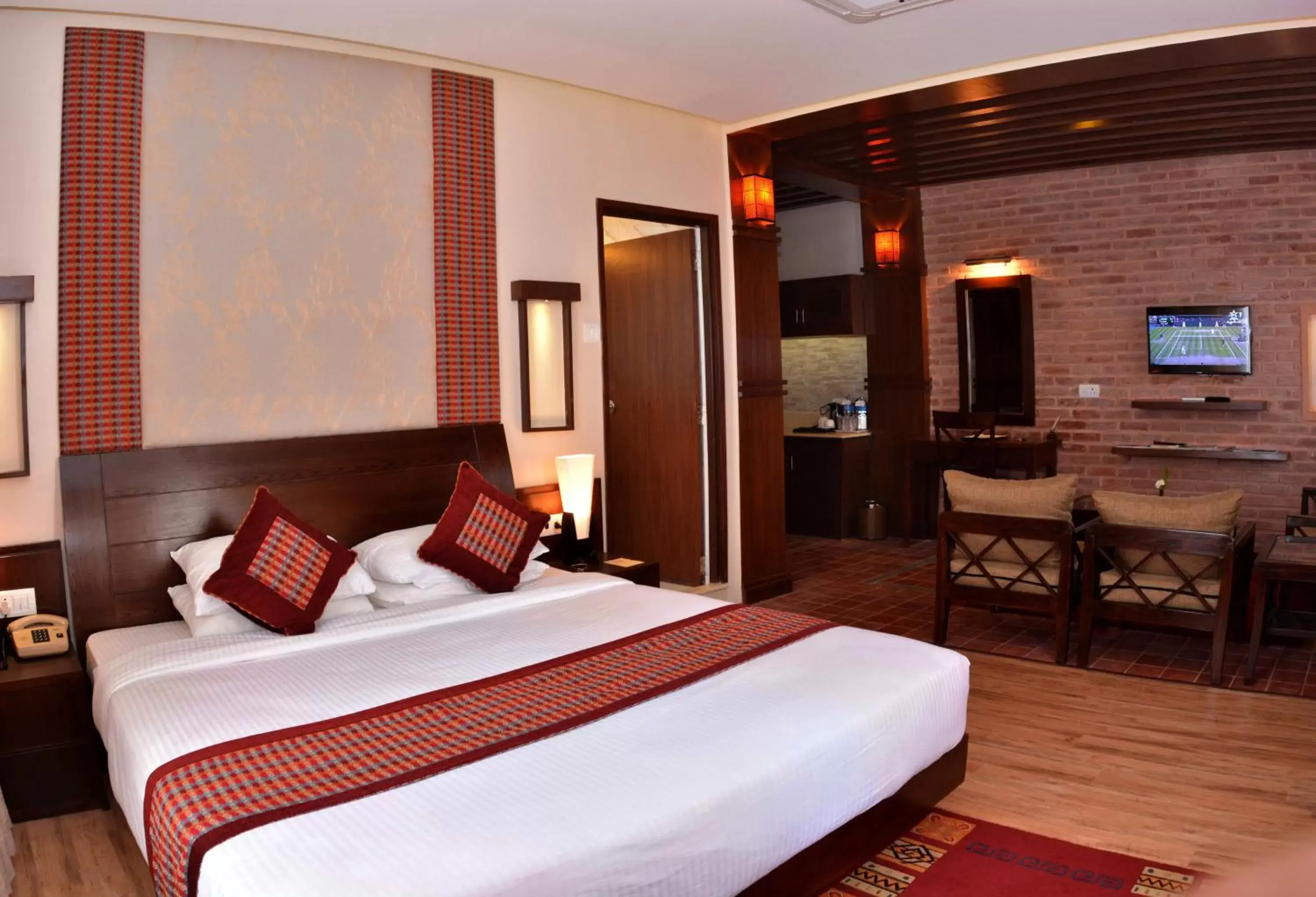 Photo of the whole room, Bed in Hotel Marshyangdi