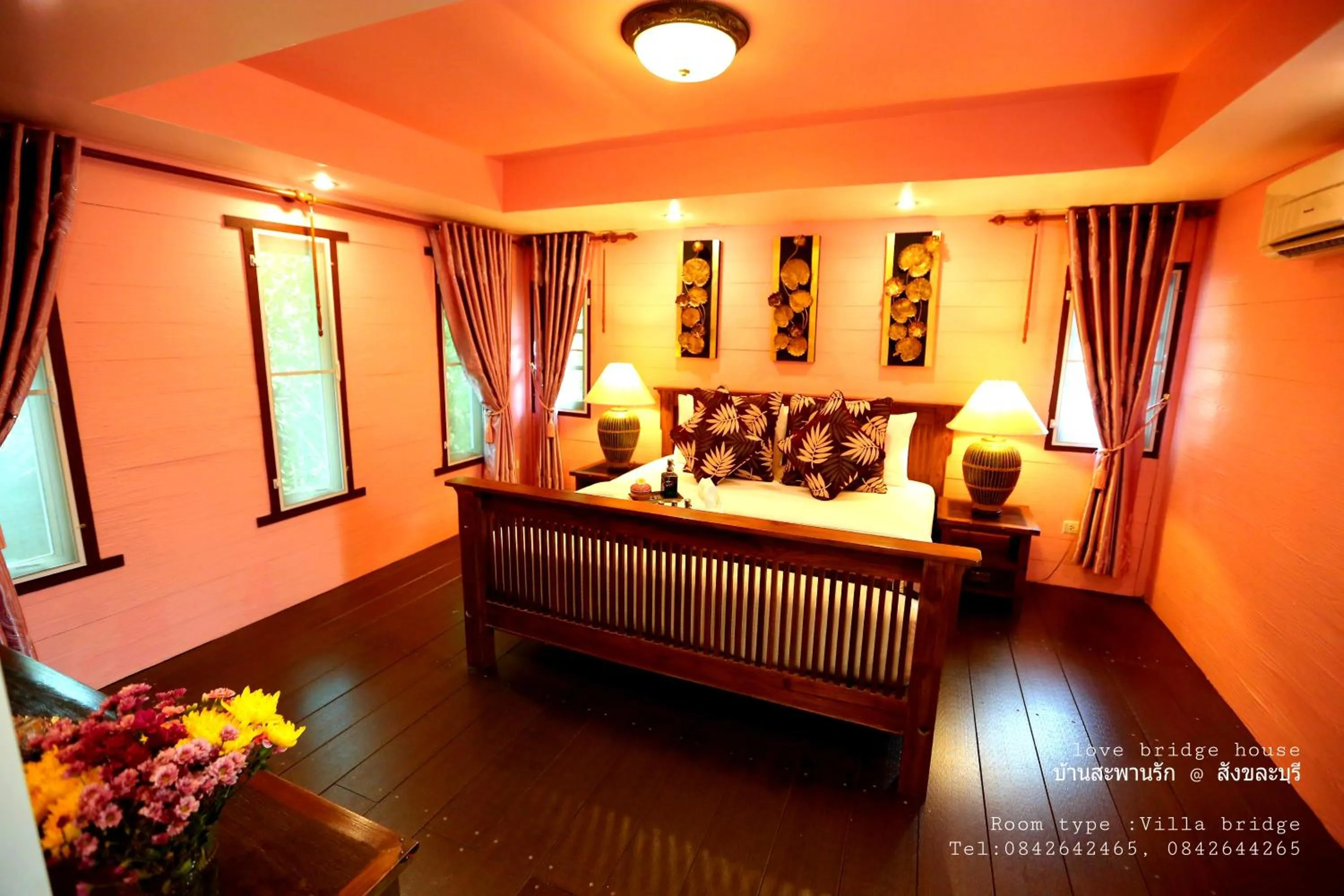 Bed in Love Bridge House บ้านสะพานรัก