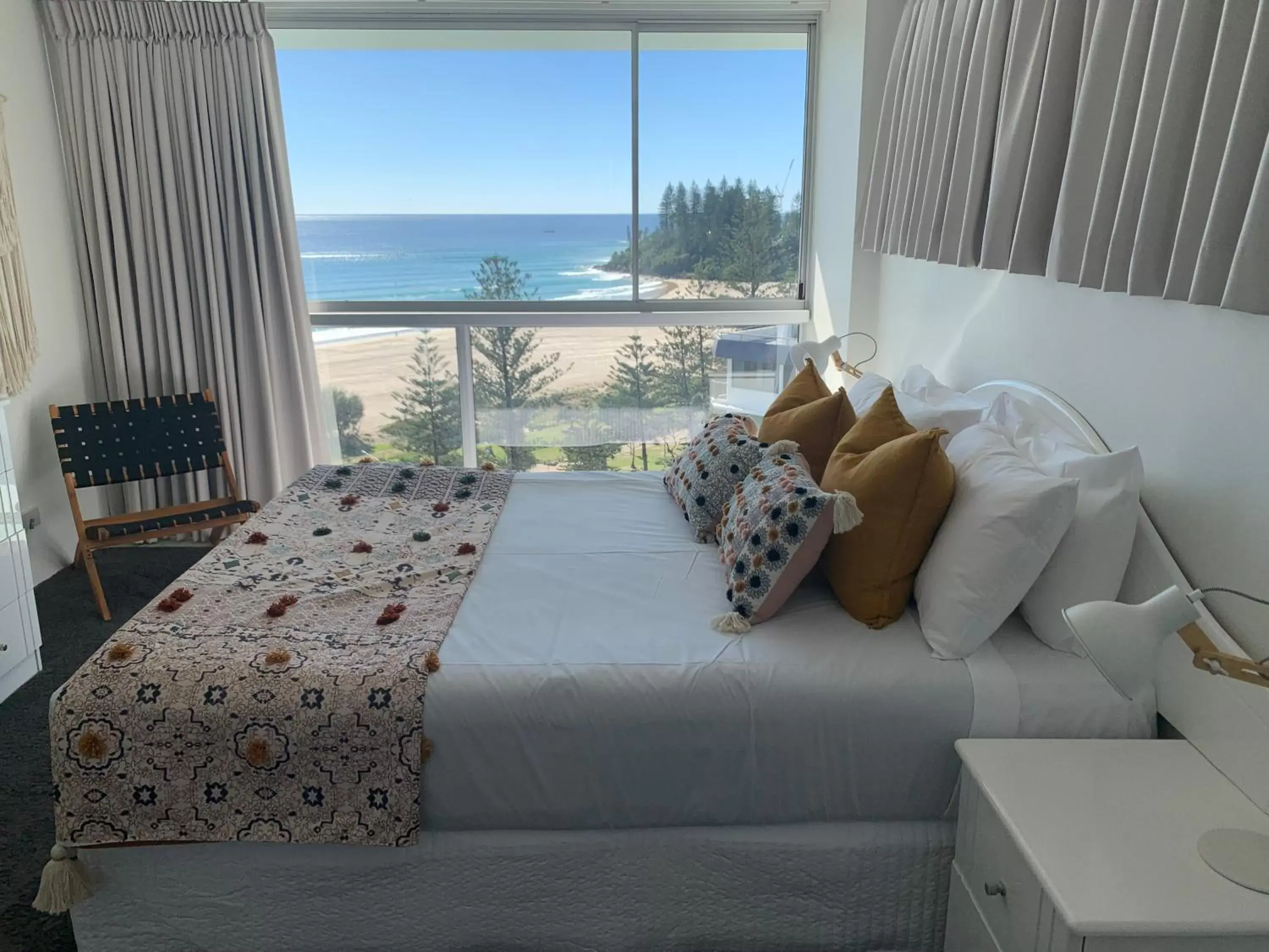 View (from property/room), Bed in Ocean Plaza Resort