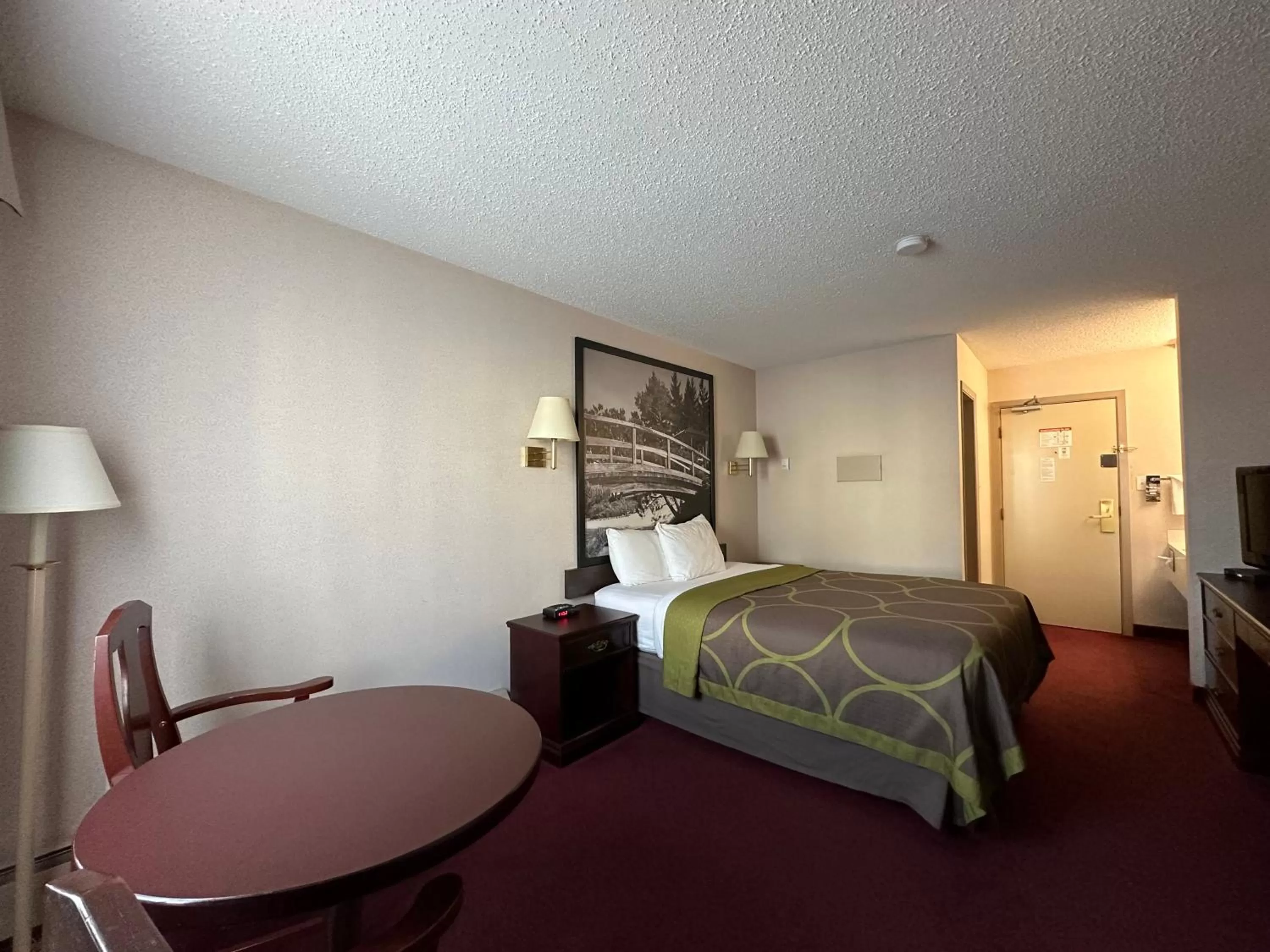 Bed in Super 8 by Wyndham Lethbridge