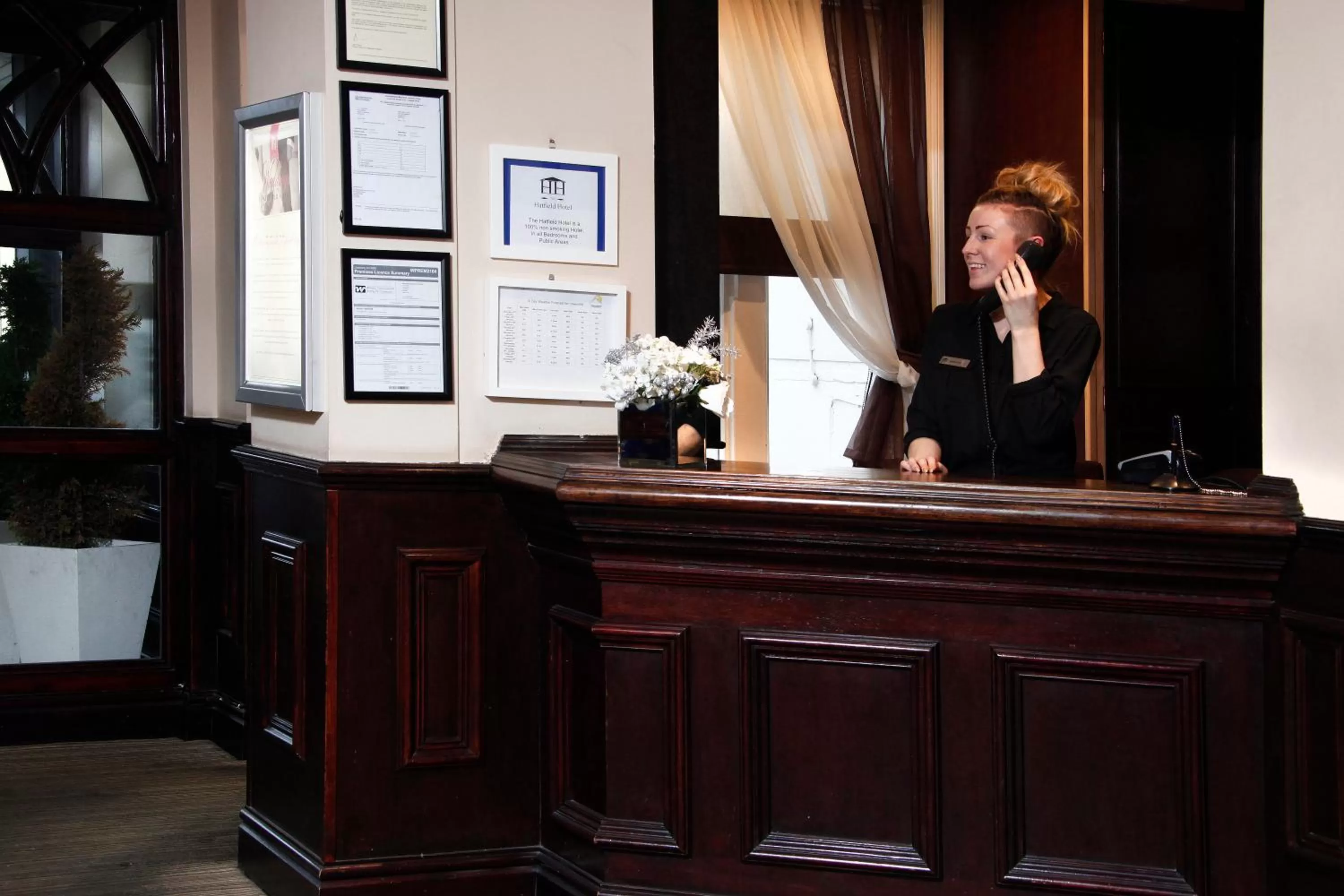 Staff in Best Western Hotel Hatfield