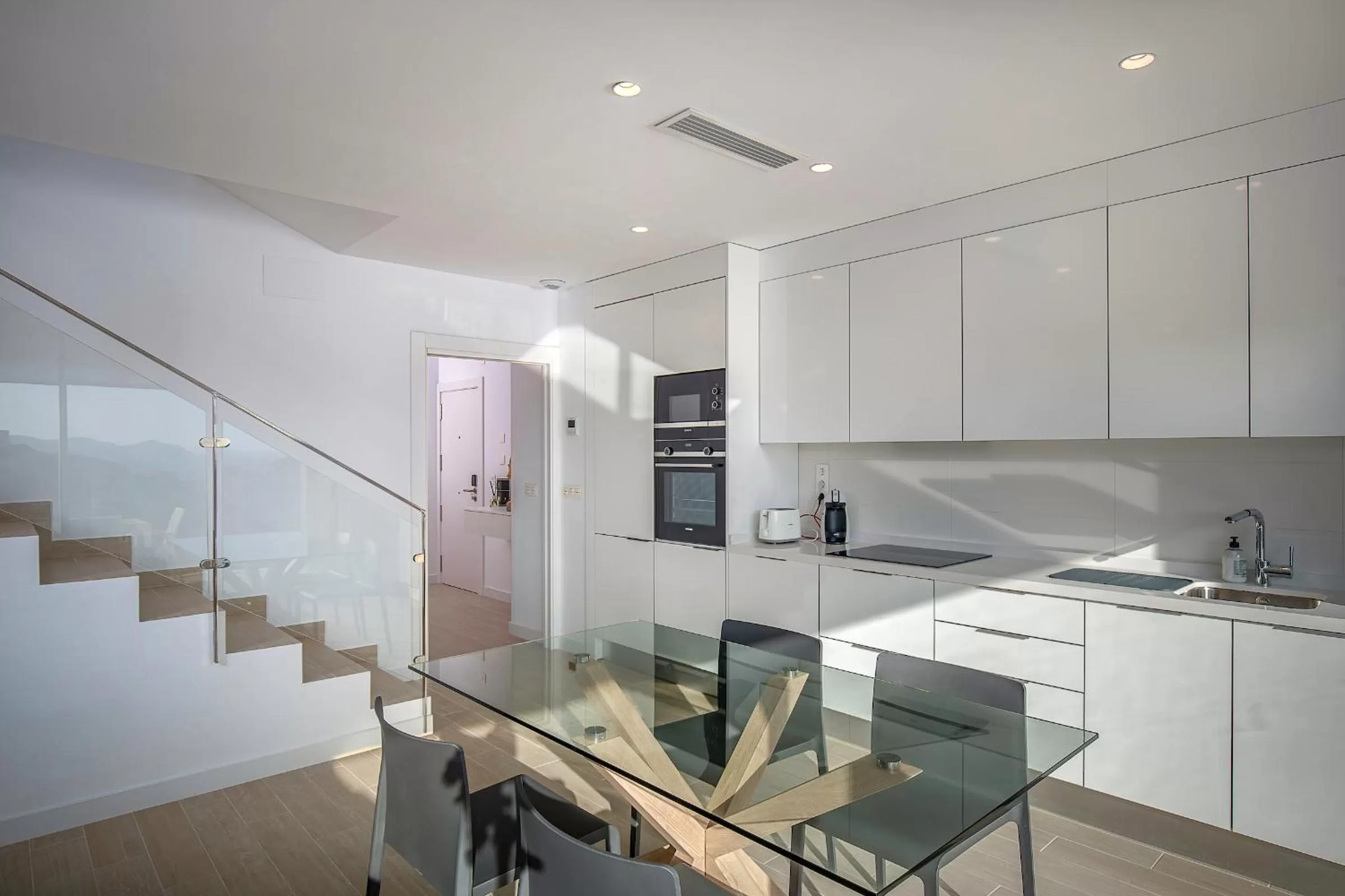 Kitchen or kitchenette in Blue Line Apartment Hotel - Be Line Group