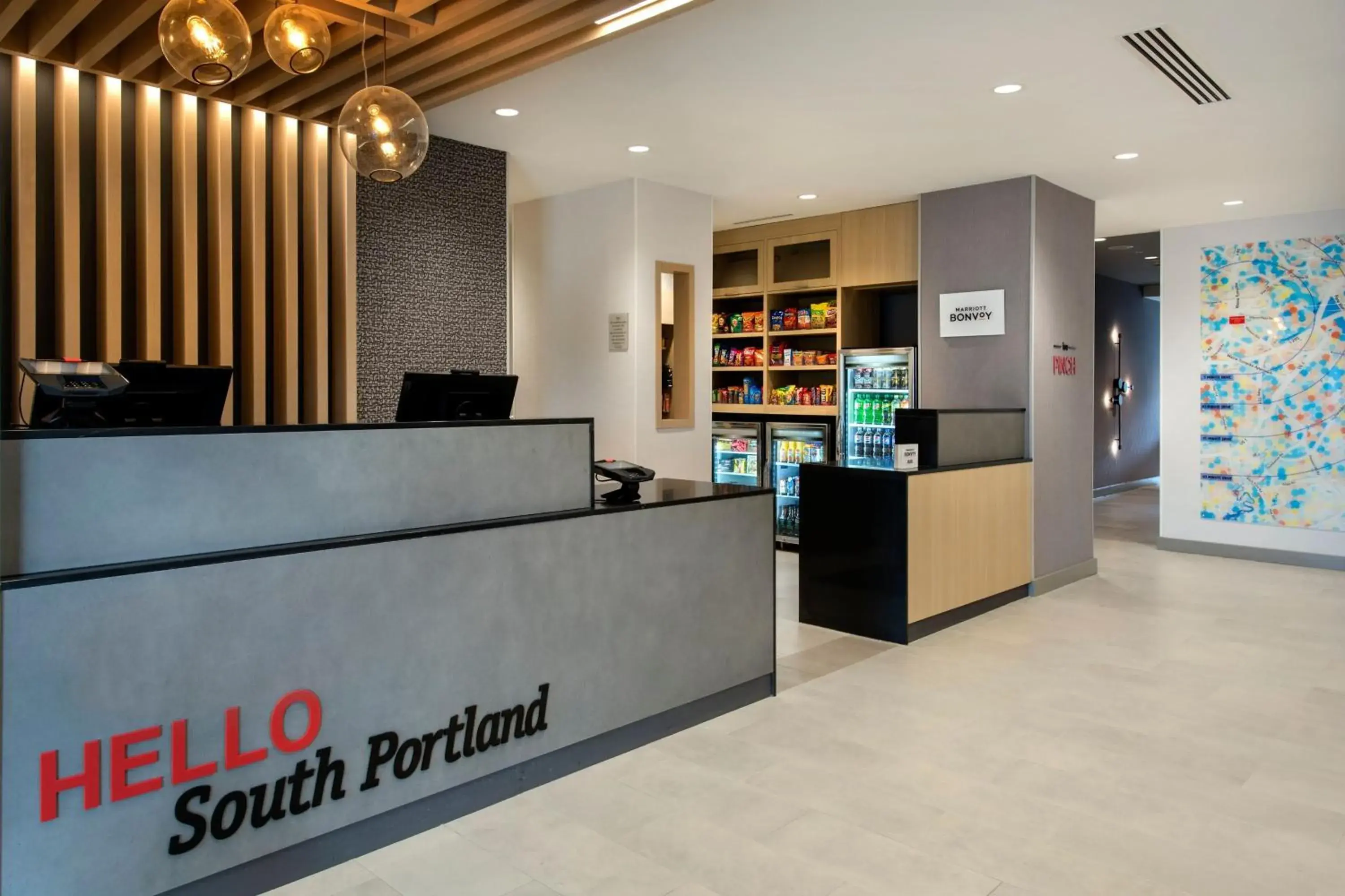 Lobby or reception, Lobby/Reception in TownePlace Suites Portland Airport ME