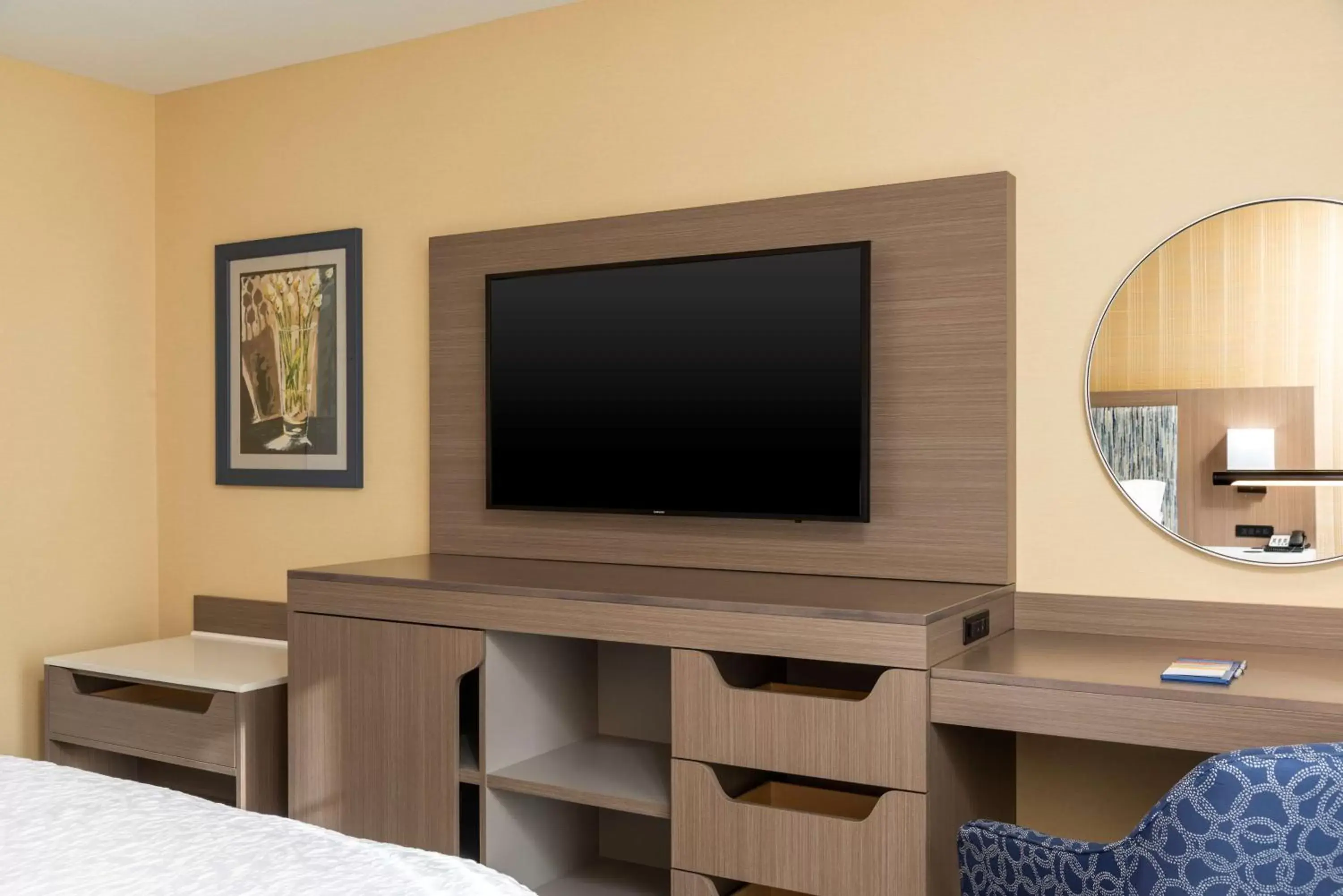 Bedroom, TV/Entertainment Center in Hampton Inn Holland