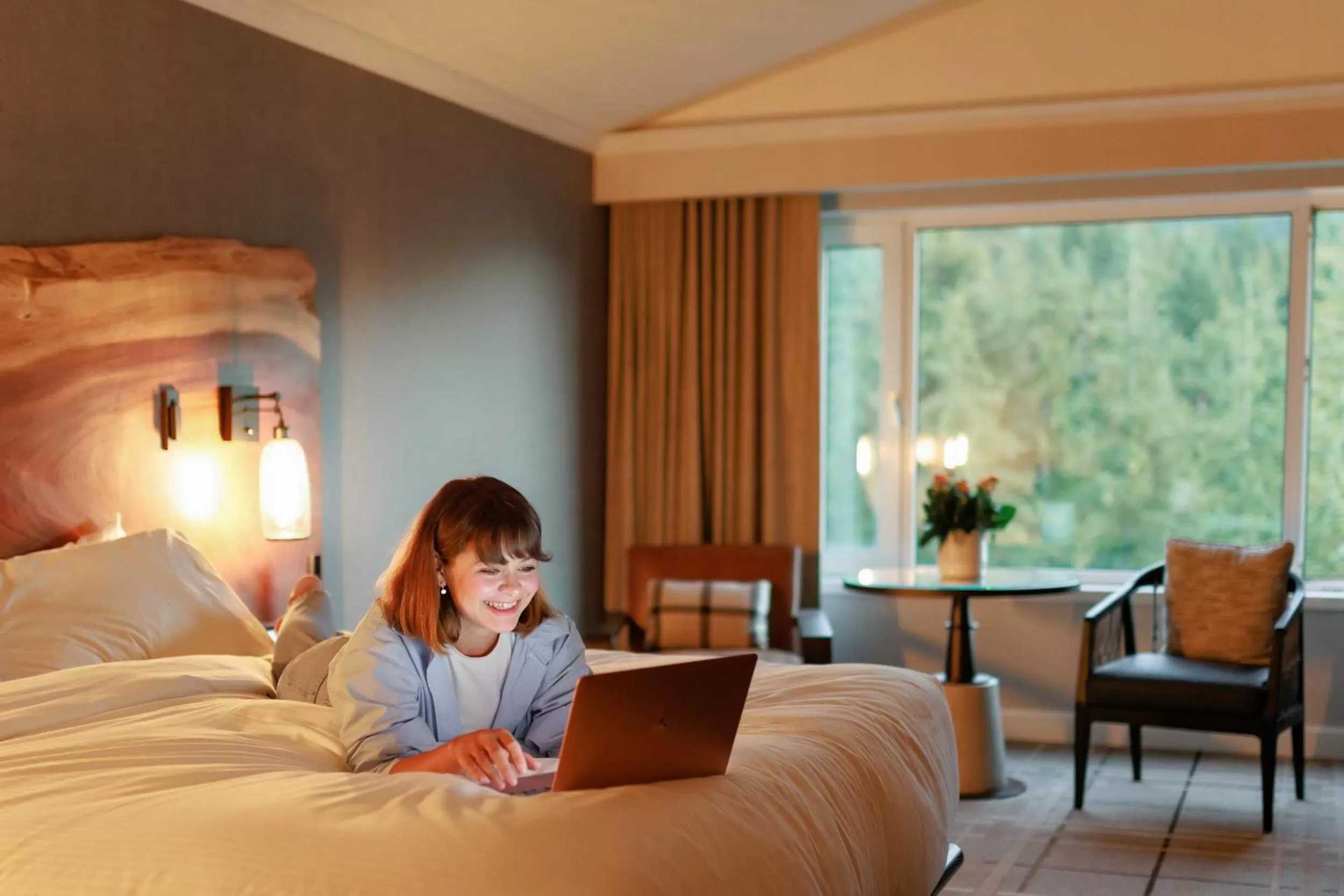 Bedroom, Bed in Fairmont Chateau Whistler