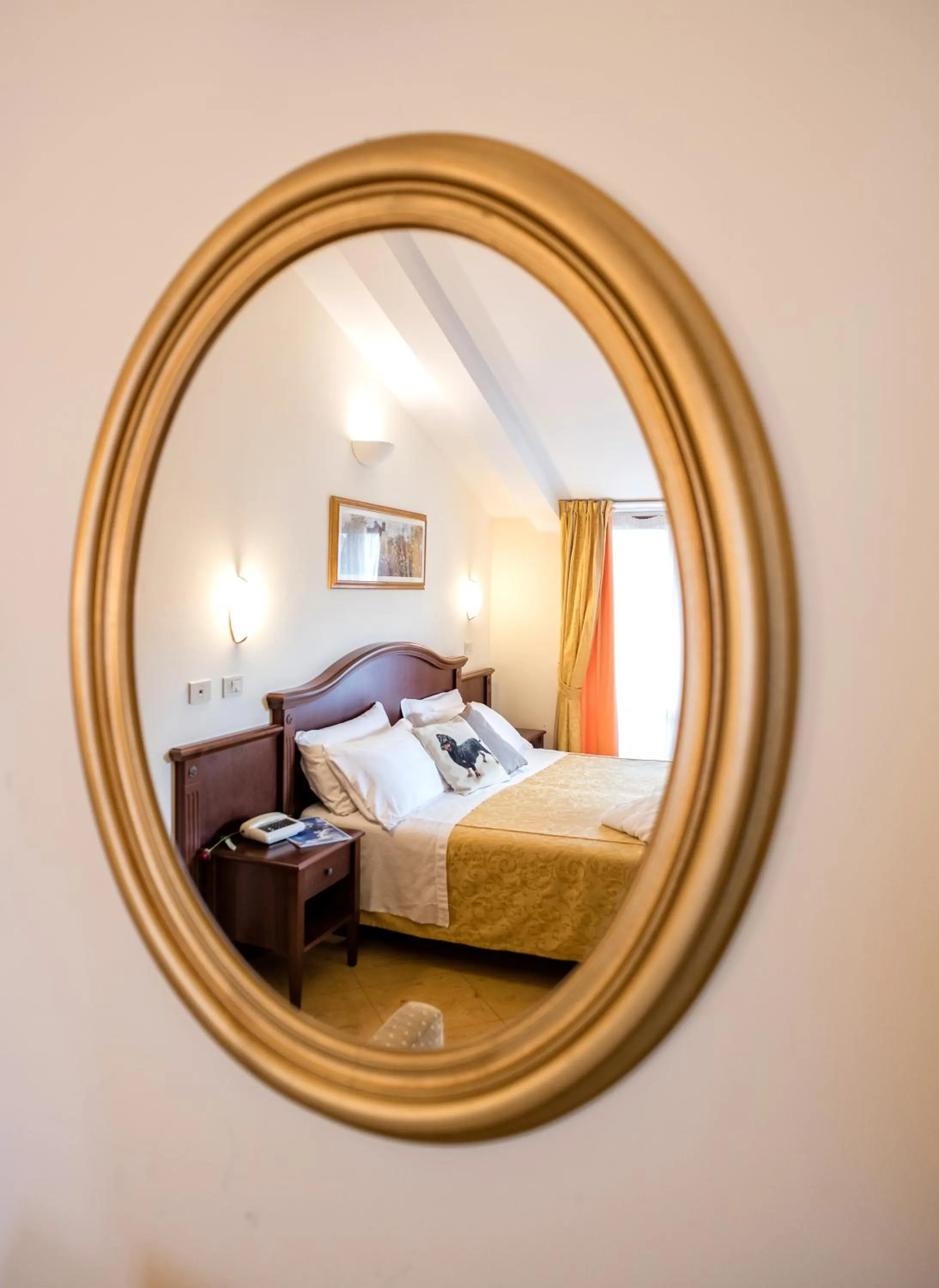 Decorative detail, Bed in Grand Hotel Italia