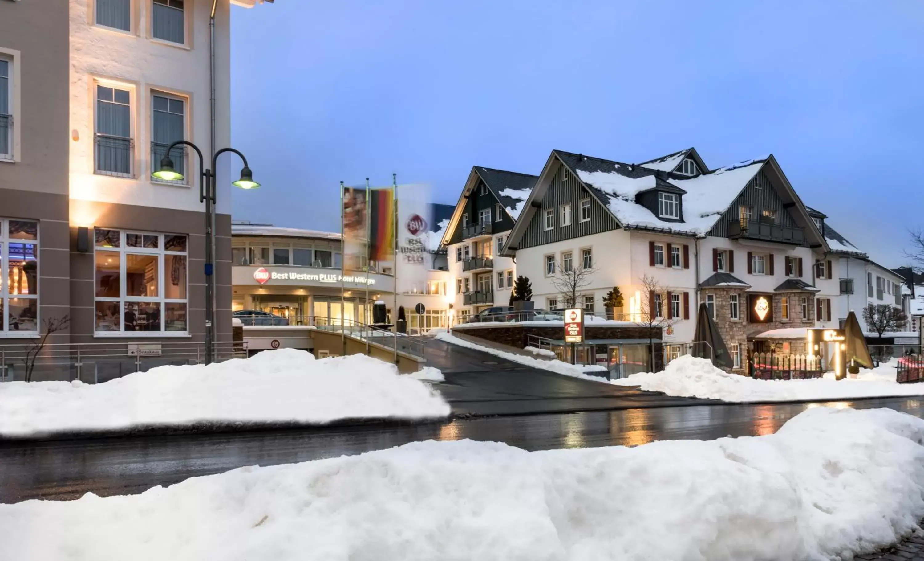 Facade/entrance, Winter in Best Western Plus Hotel Willingen