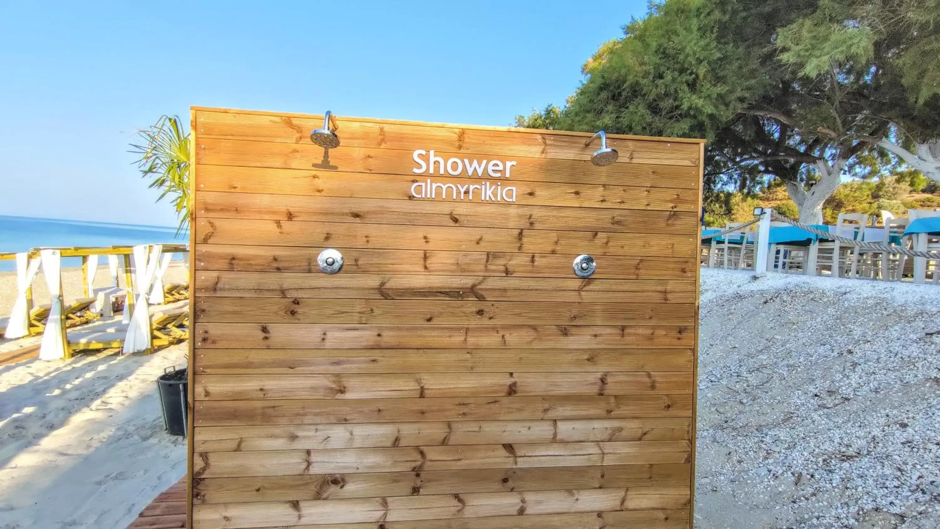 Shower, Property Building in Thassos Hotel Grand Beach