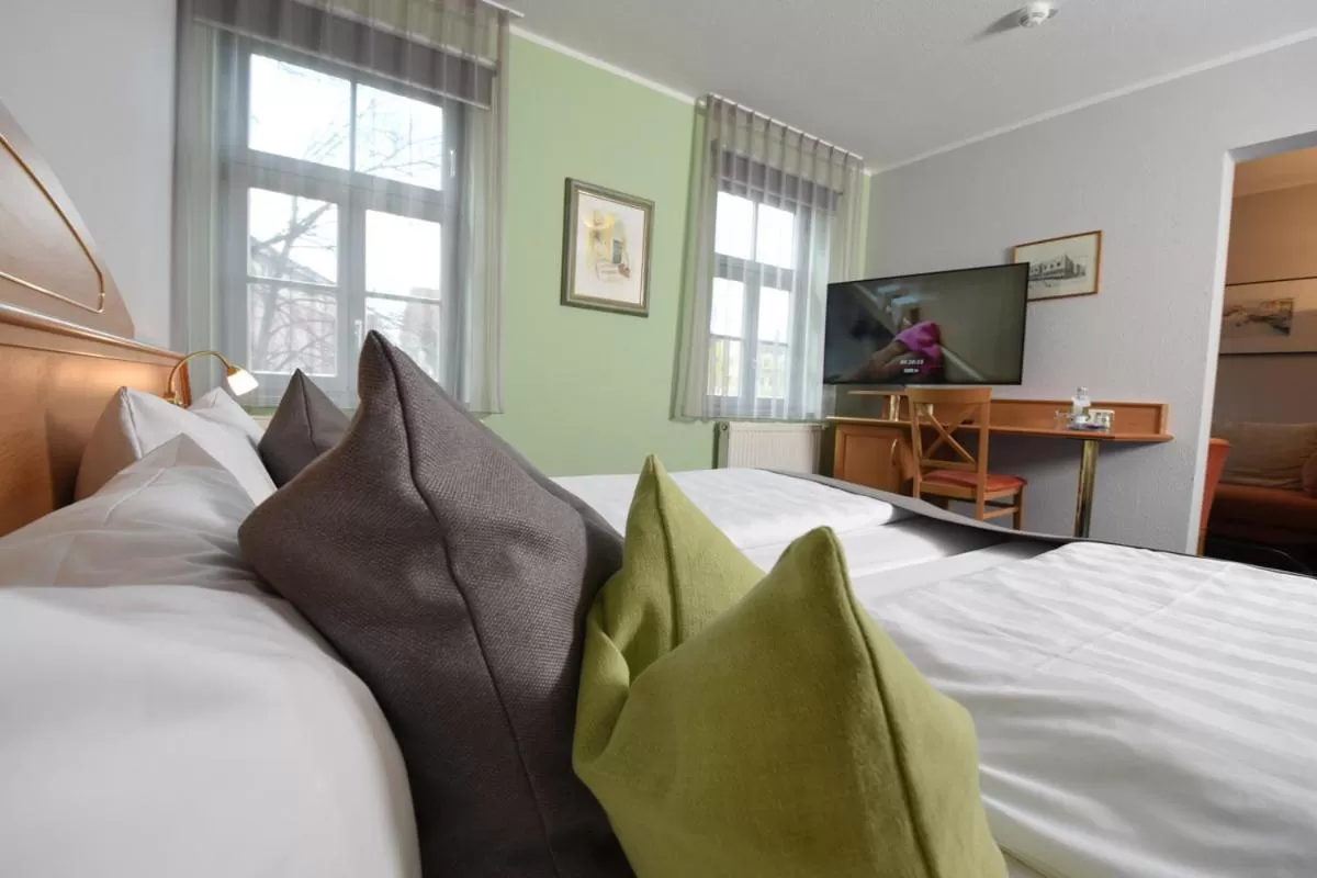 Bed in Hotel Anna Amalia