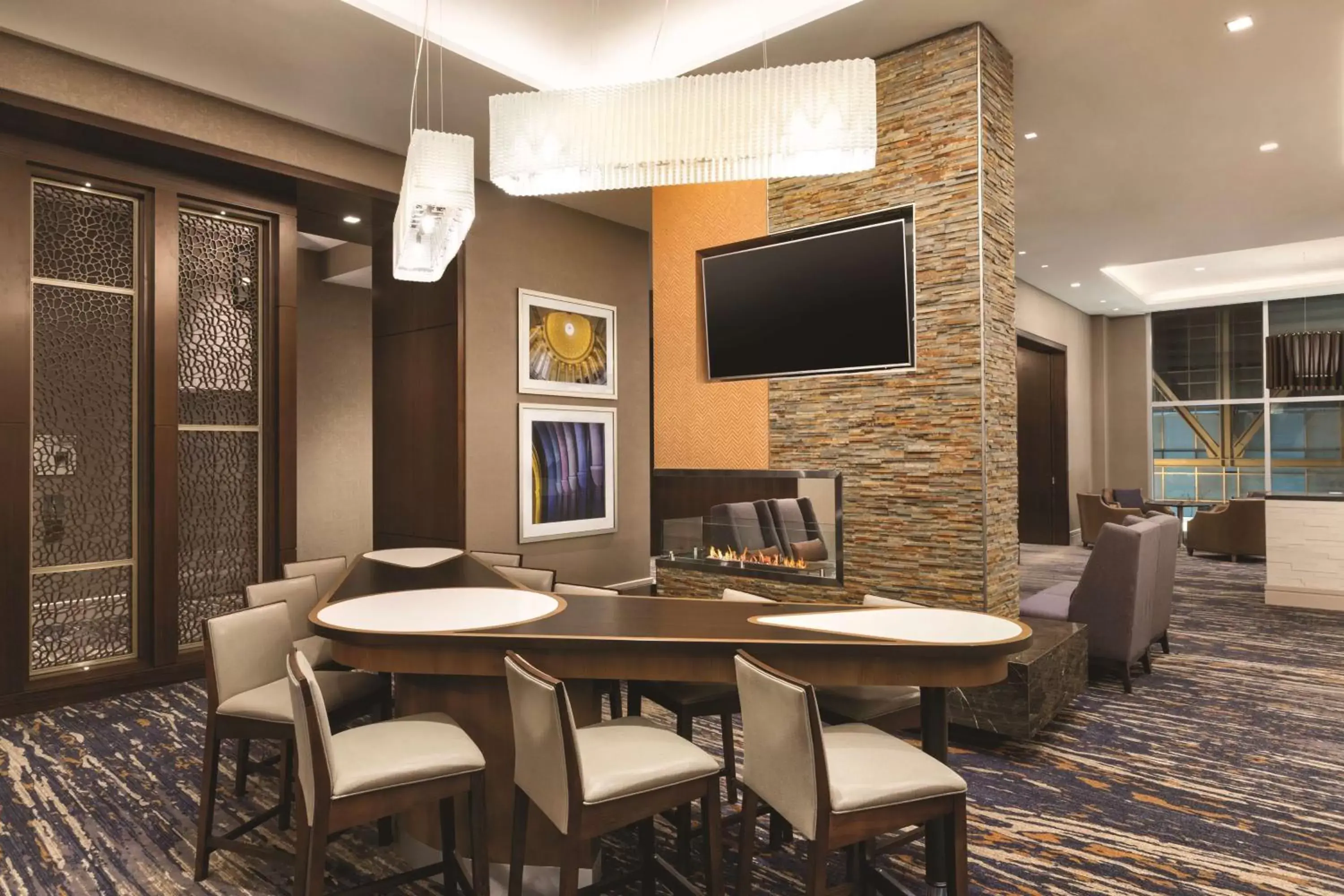 Lounge or bar, Restaurant/Places to Eat in Homewood Suites by Hilton Washington DC Capitol-Navy Yard