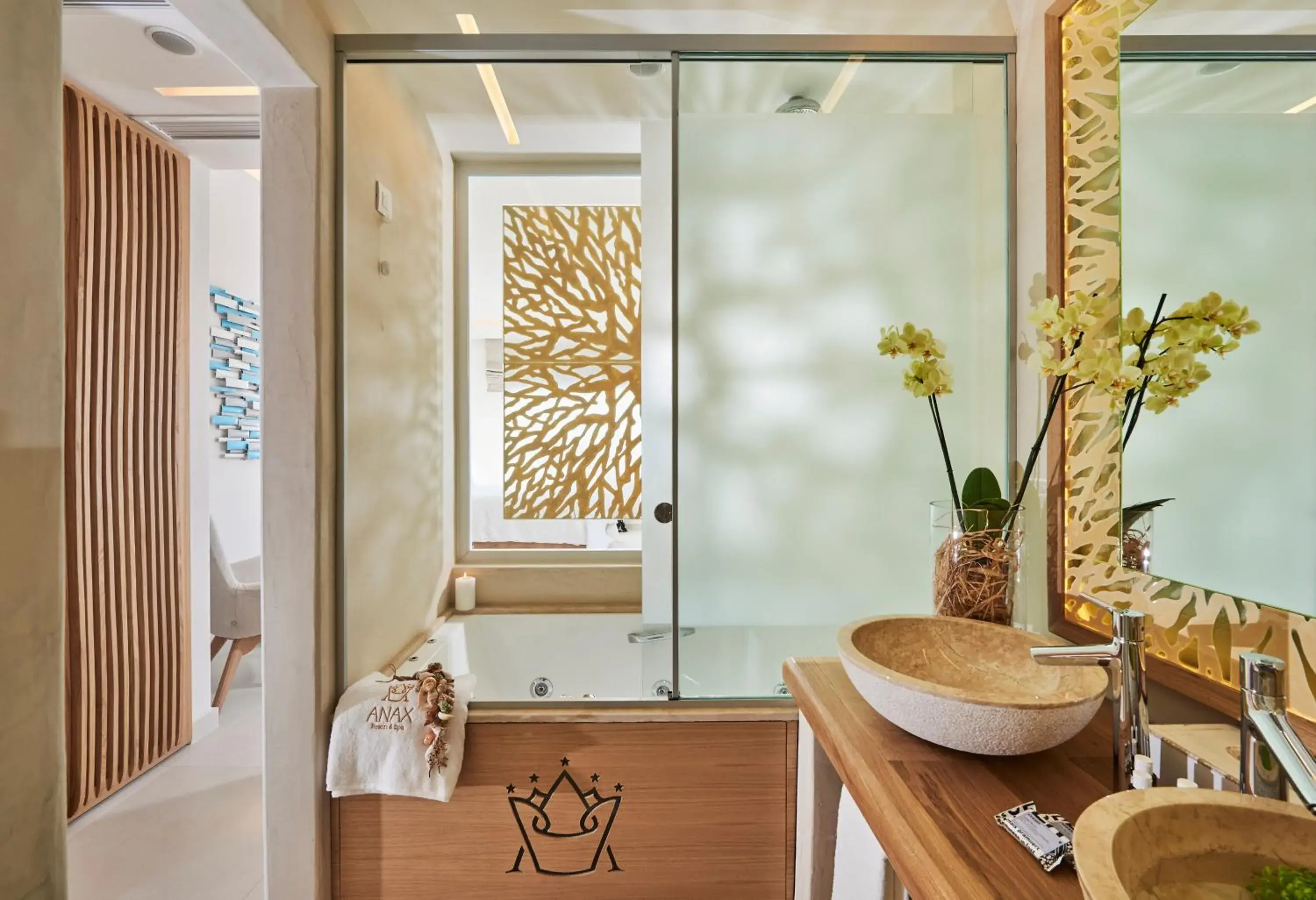 Bathroom, Seating Area in Anax Resort and Spa