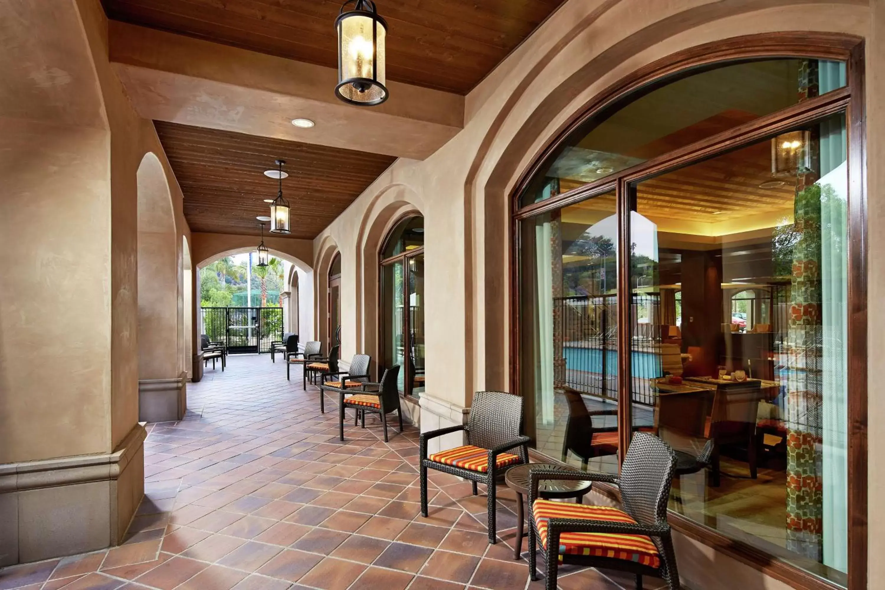 Patio, Restaurant/Places to Eat in Hilton Garden Inn San Diego Old Town/Sea World Area