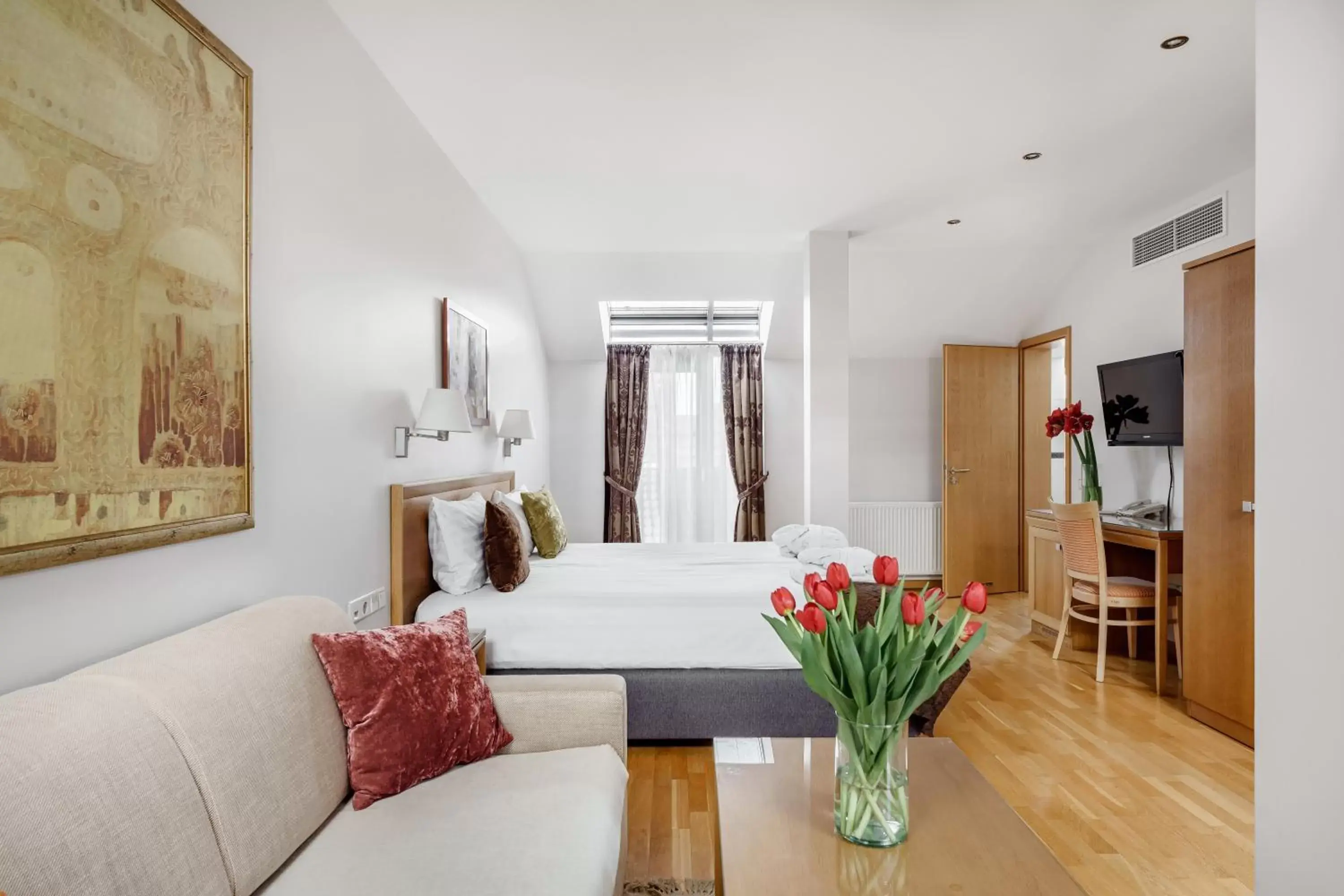 Bed in Euterpe Hotel Bed in Euterpe Hotel