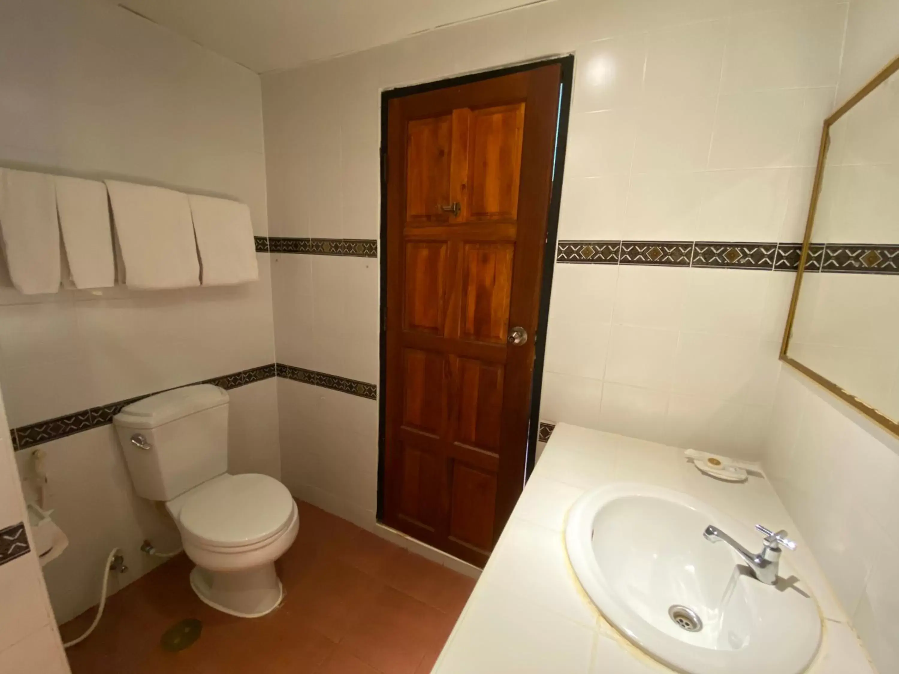 Toilet, Bathroom in A Hotel Budget