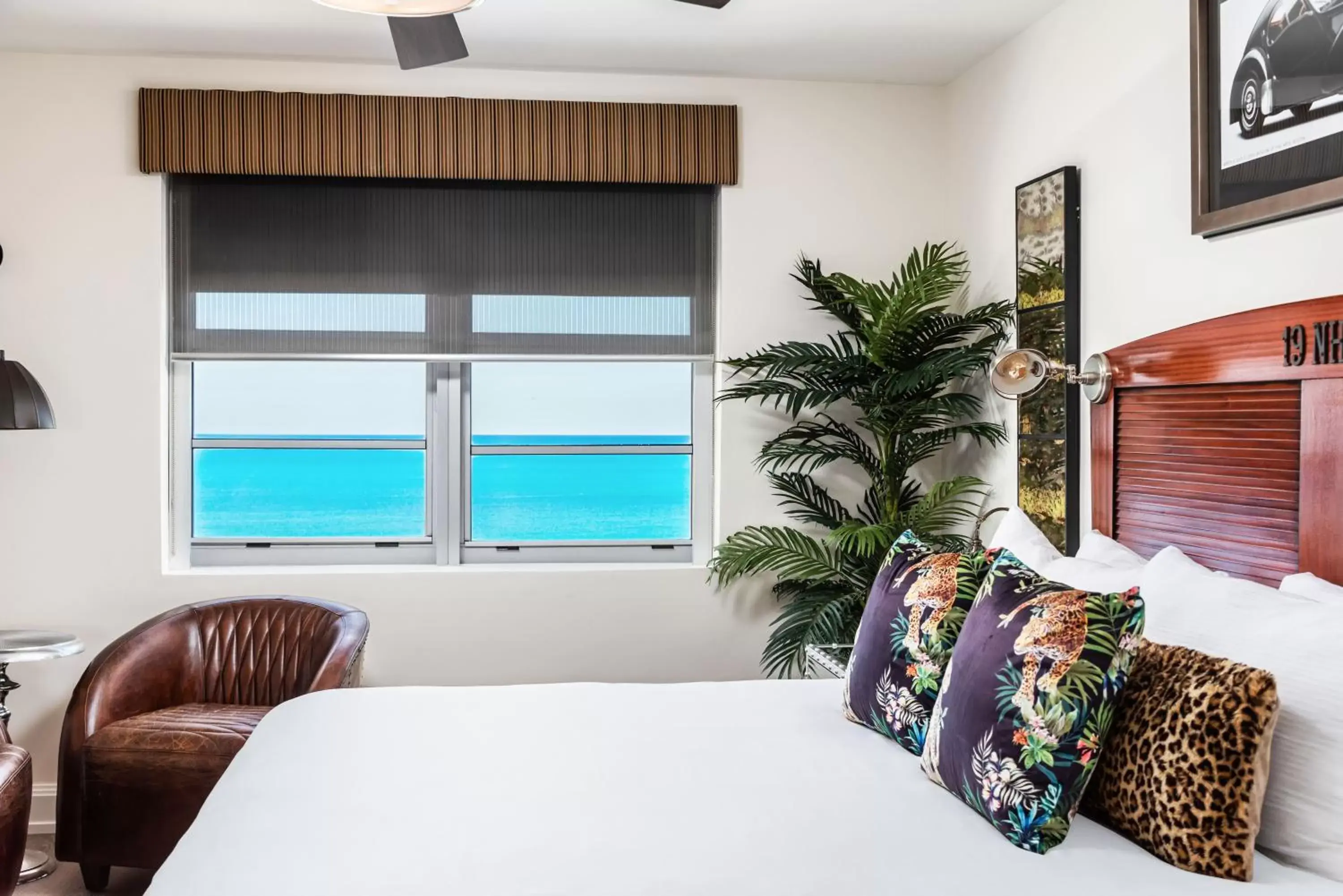 Bed, Sea View in National Hotel, An Adult Only Oceanfront Resort