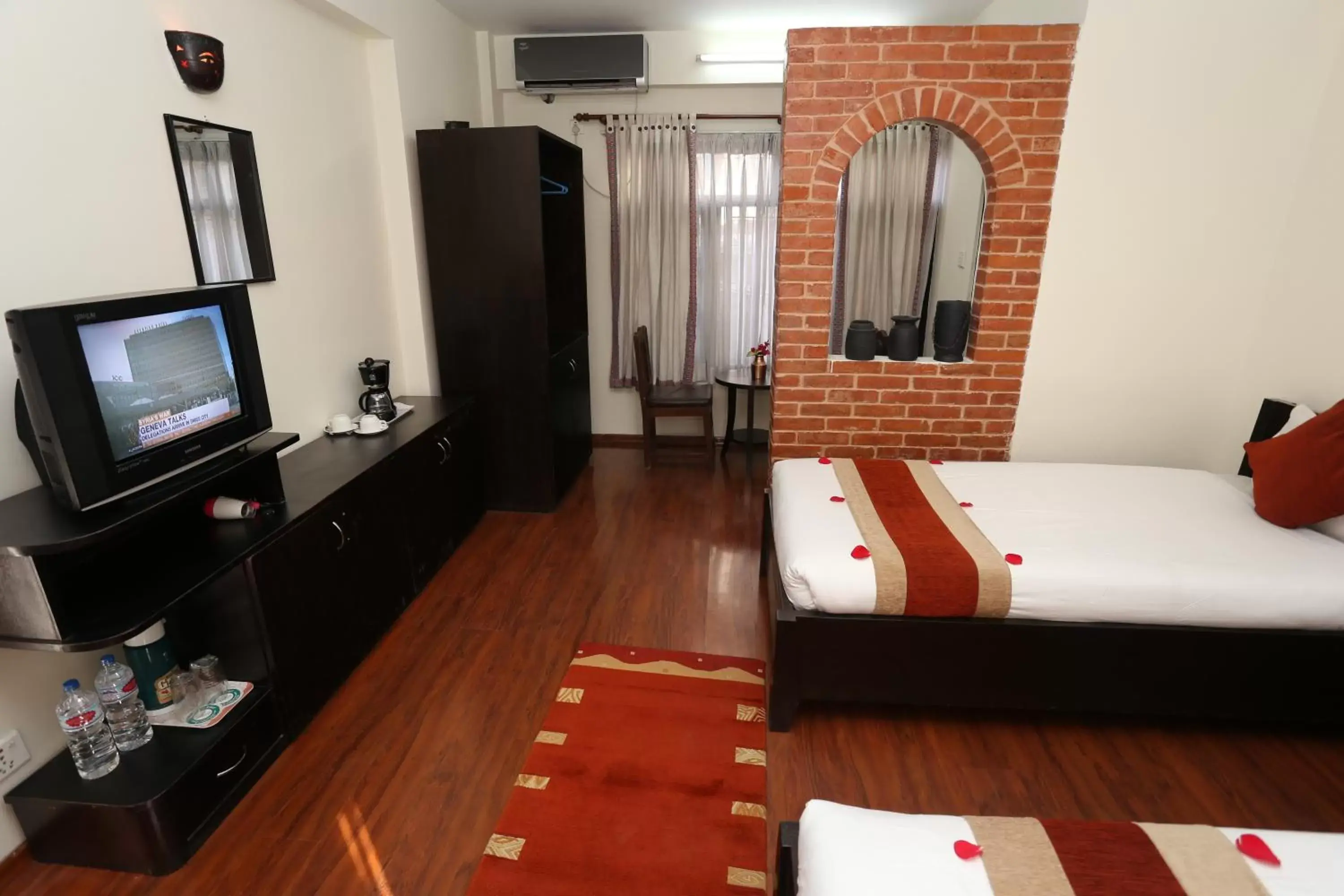 Bedroom, TV/Entertainment Center in Thamel Eco Resort